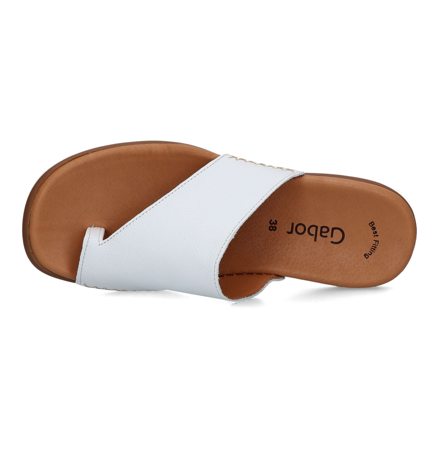 huiselijk campagne Madeliefje Gabor Best Fitting Witte Teenslippers | Dames Slippers