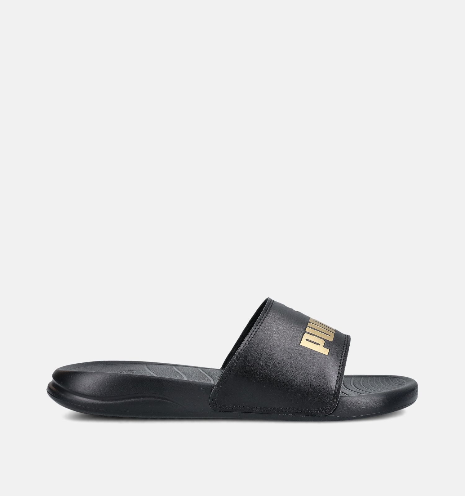 Puma Popcat 20 Metallic Whisper Claquettes en Noir/Or