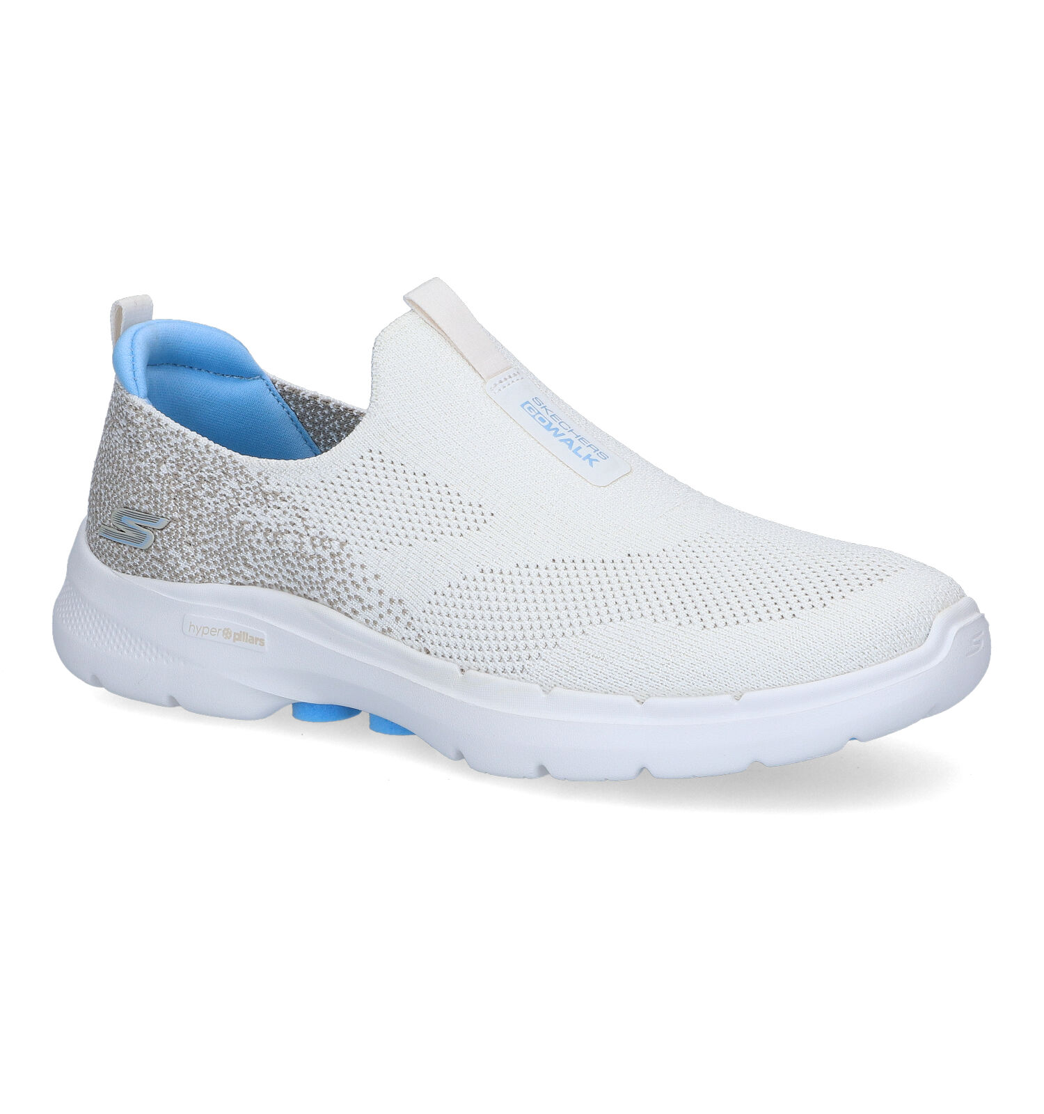 Altijd lichtgewicht scheepsbouw Skechers Go Walk 6 Ecru Slip-on Sneakers | Dames Sneakers