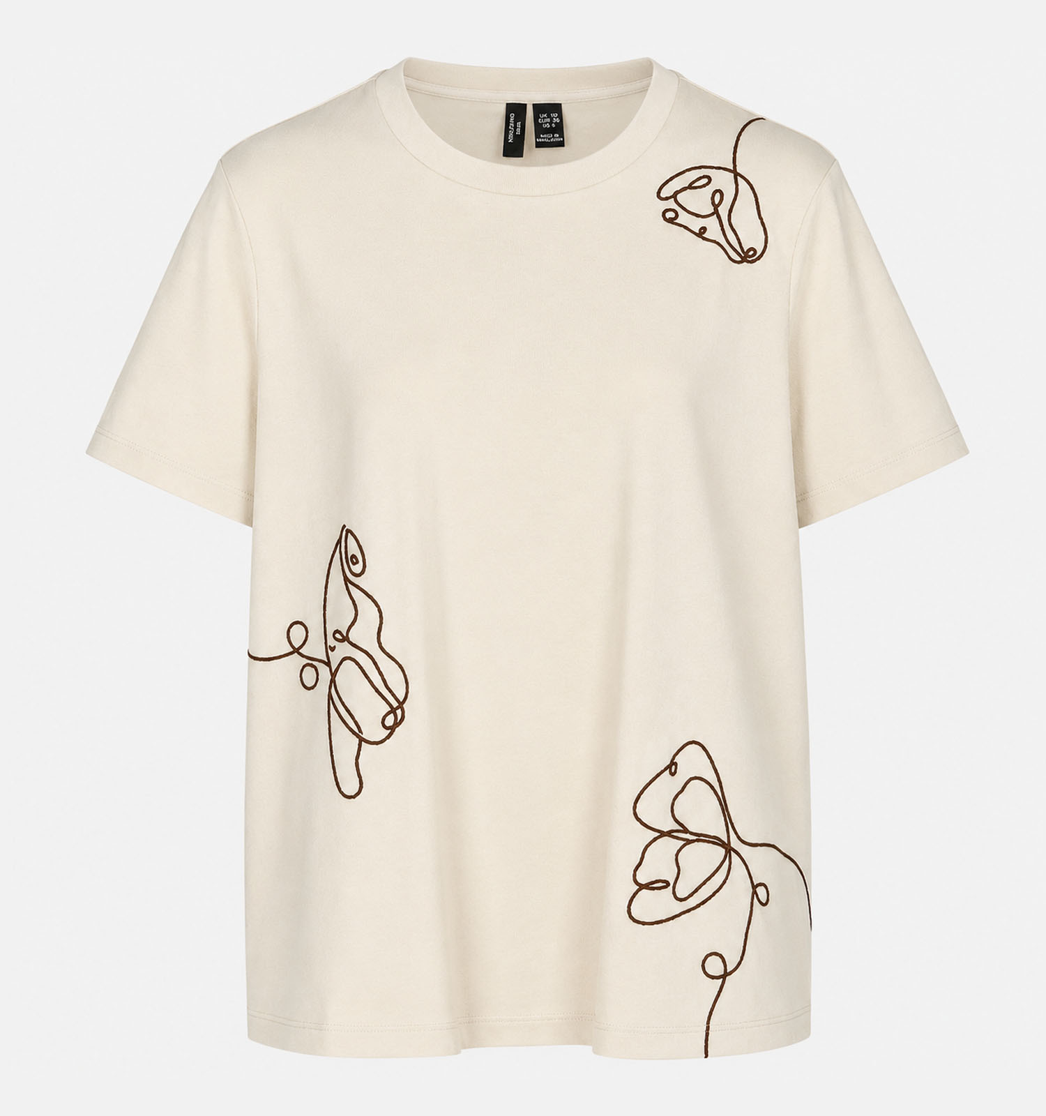 Vero Moda Curve Irene Beige T-shirt