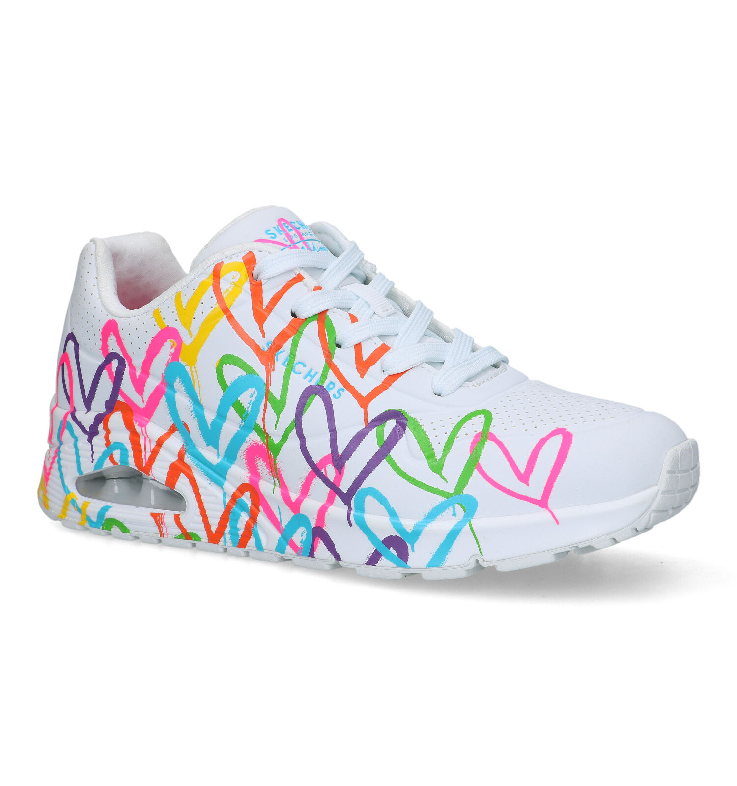 Smeltend wang Boer Skechers Uno Highlight Love Witte Sneakers | Dames Sneakers
