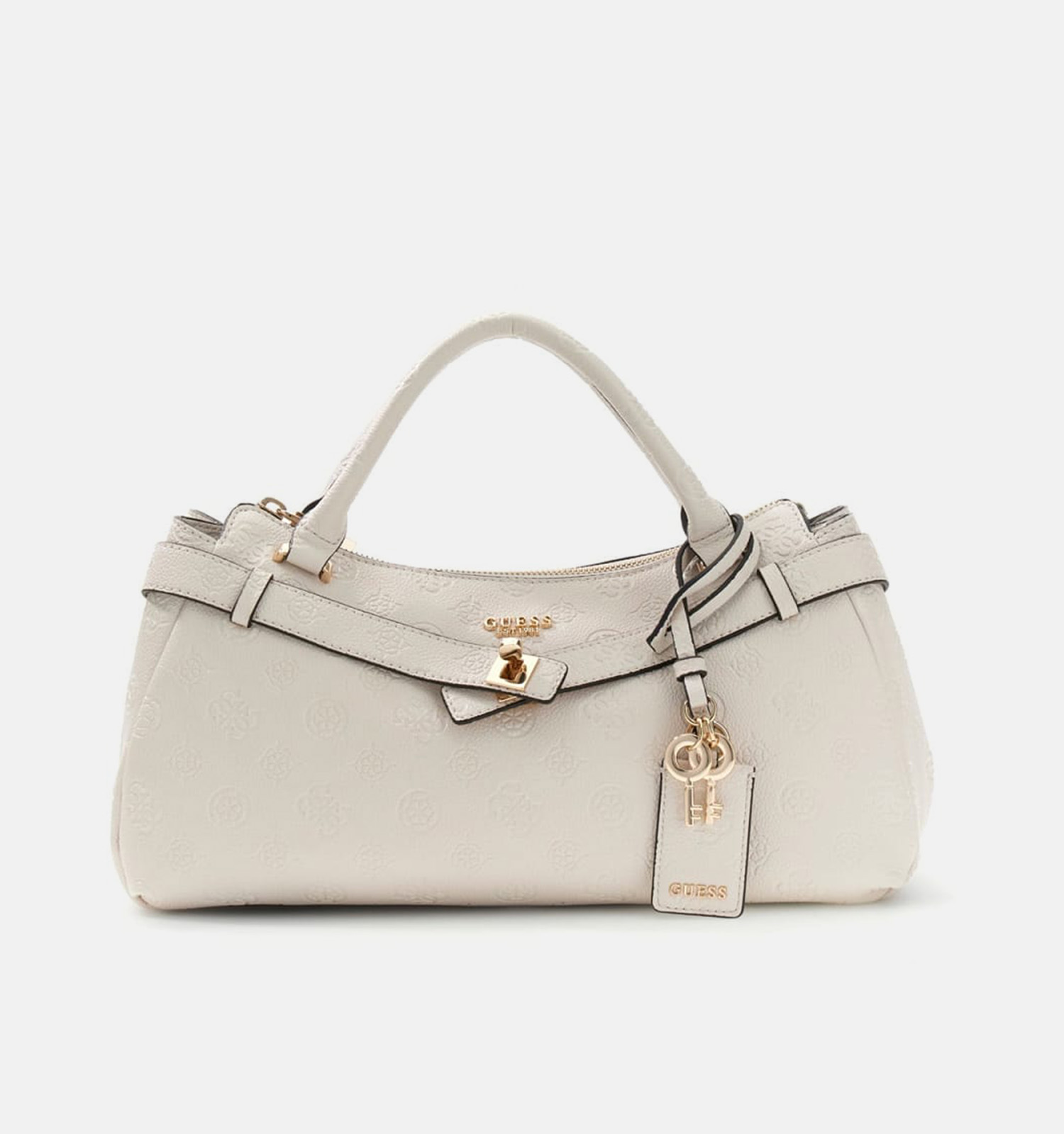 Guess Ella Logo Ecru Handtas