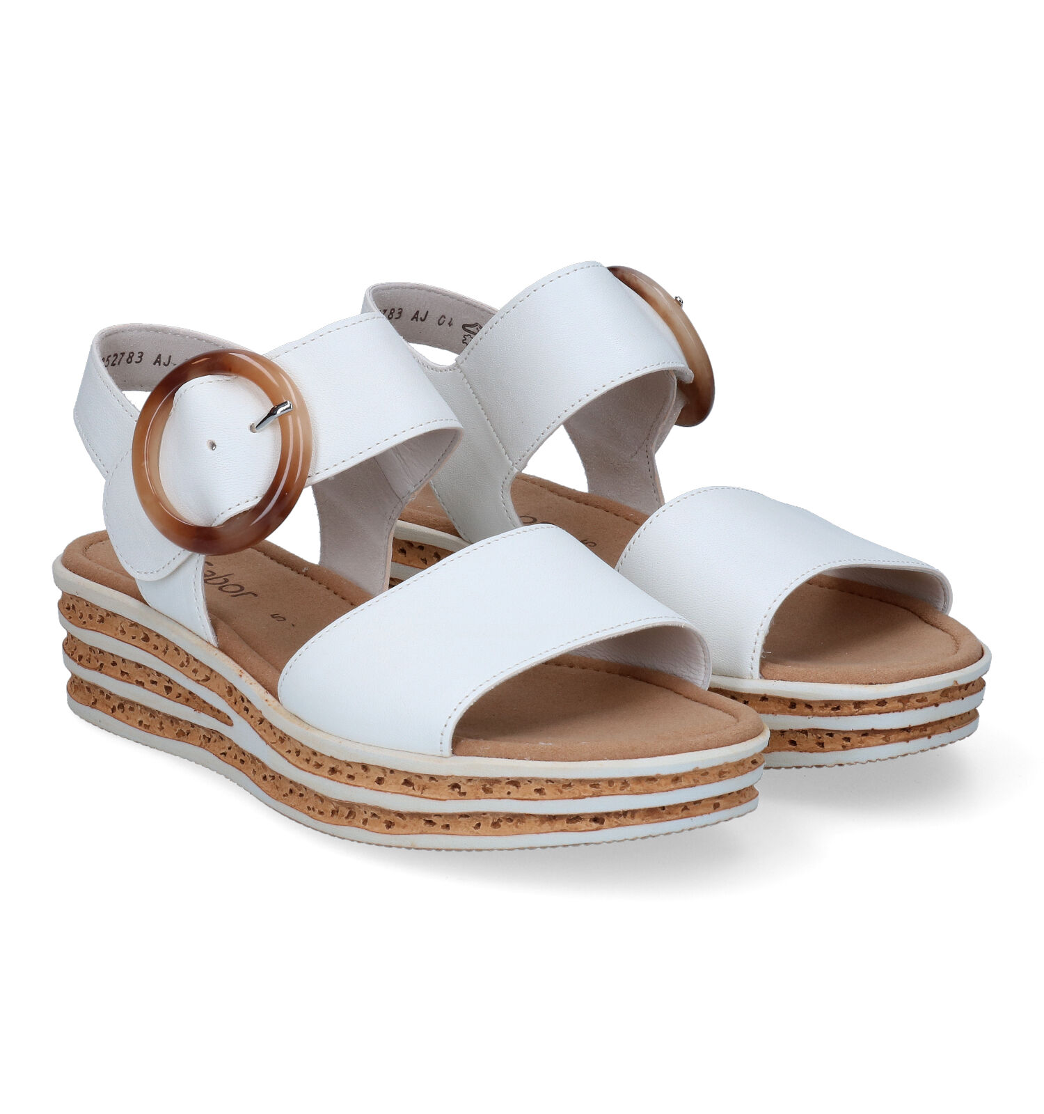 Gabor Best Fitting Witte Sandalen Dames Sandalen
