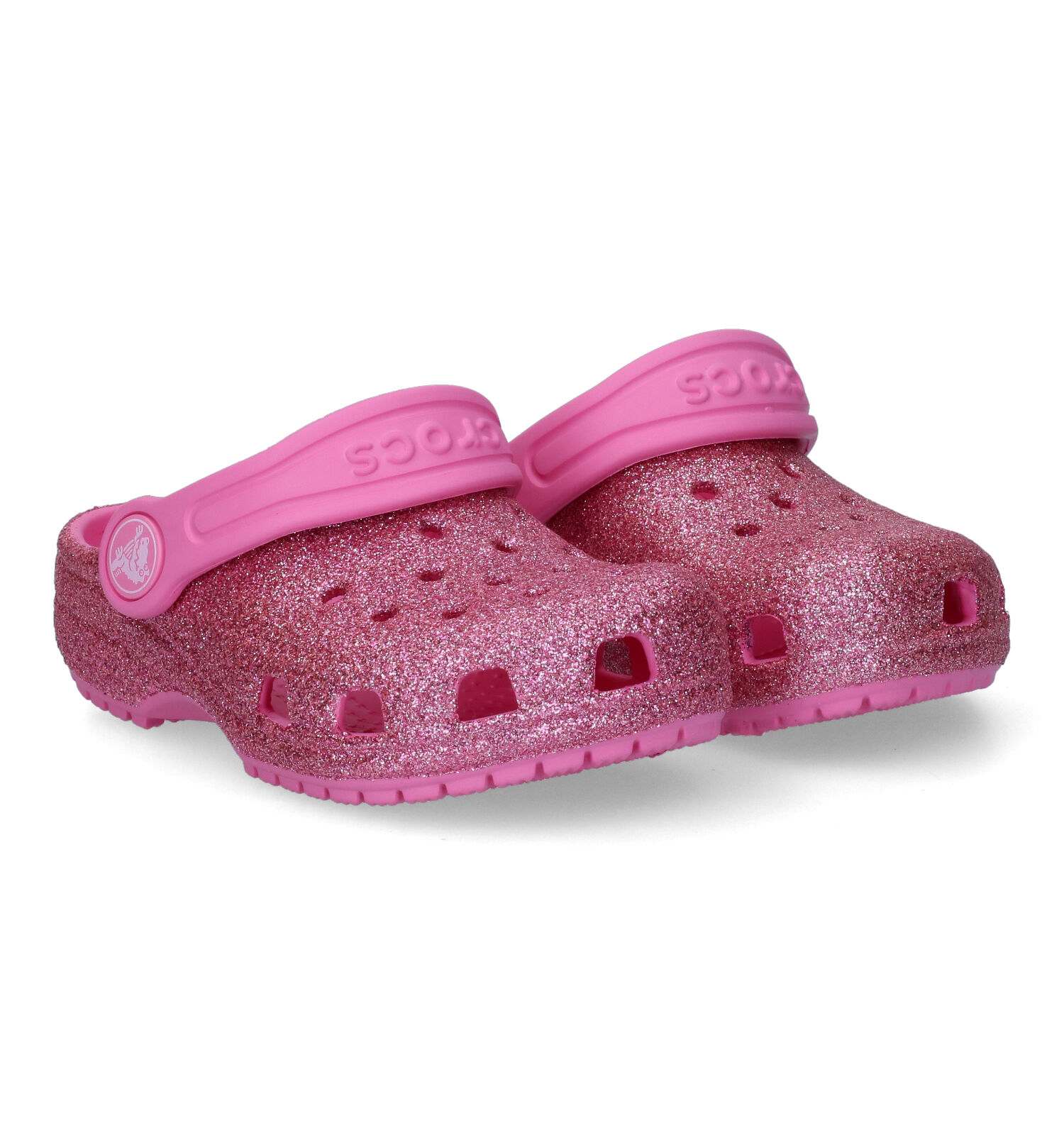 lichtgewicht Onderscheppen Commotie Crocs Classic Glitter Clog Roze Slippers | Meisjes Slippers