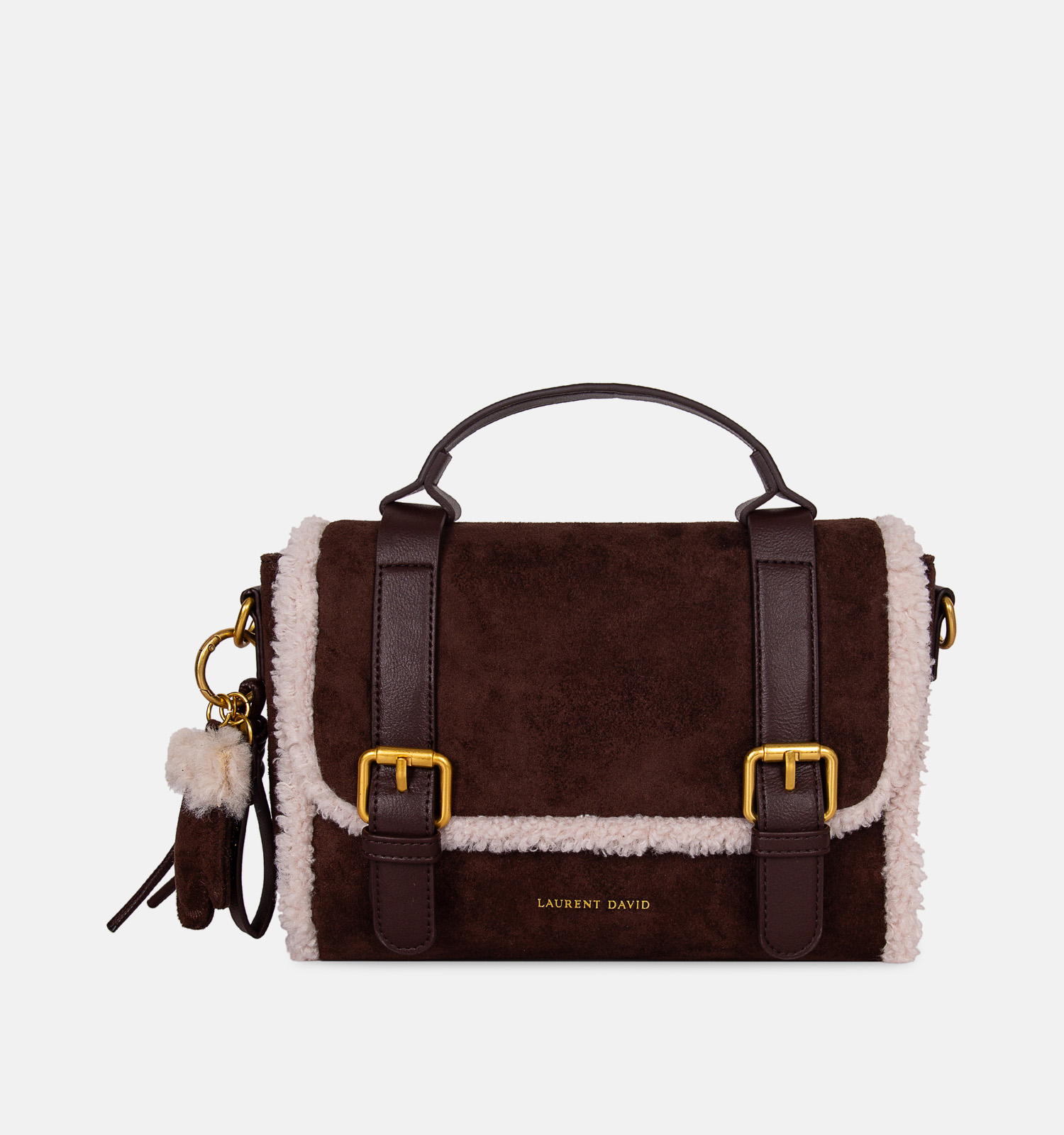 Laurent David Donkerbruine Crossbodytas