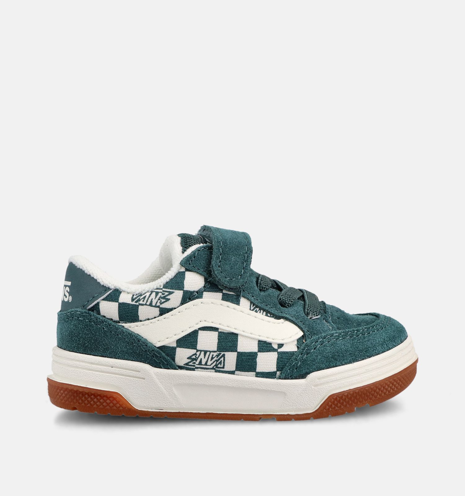 Vans Hylane Geo Check Baskets en Vert