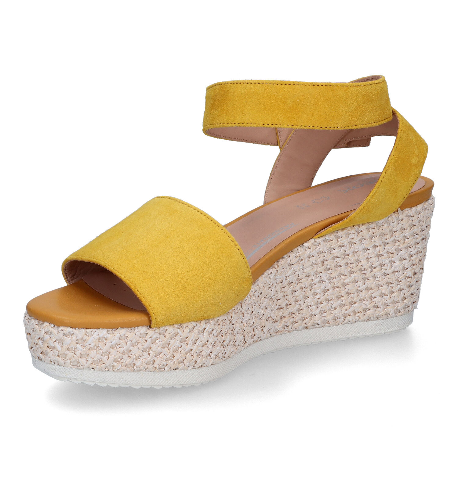 Geox Lipari Gele Sandalen Dames Sandalen op sleehak | TORFS.BE