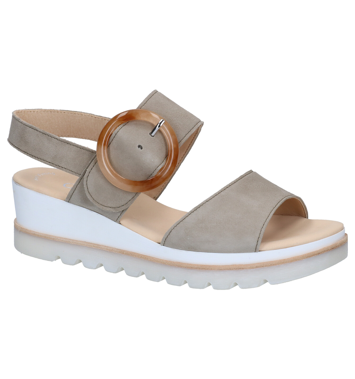 Gabor Best Fitting Taupe Sandalen Dames Sandalen