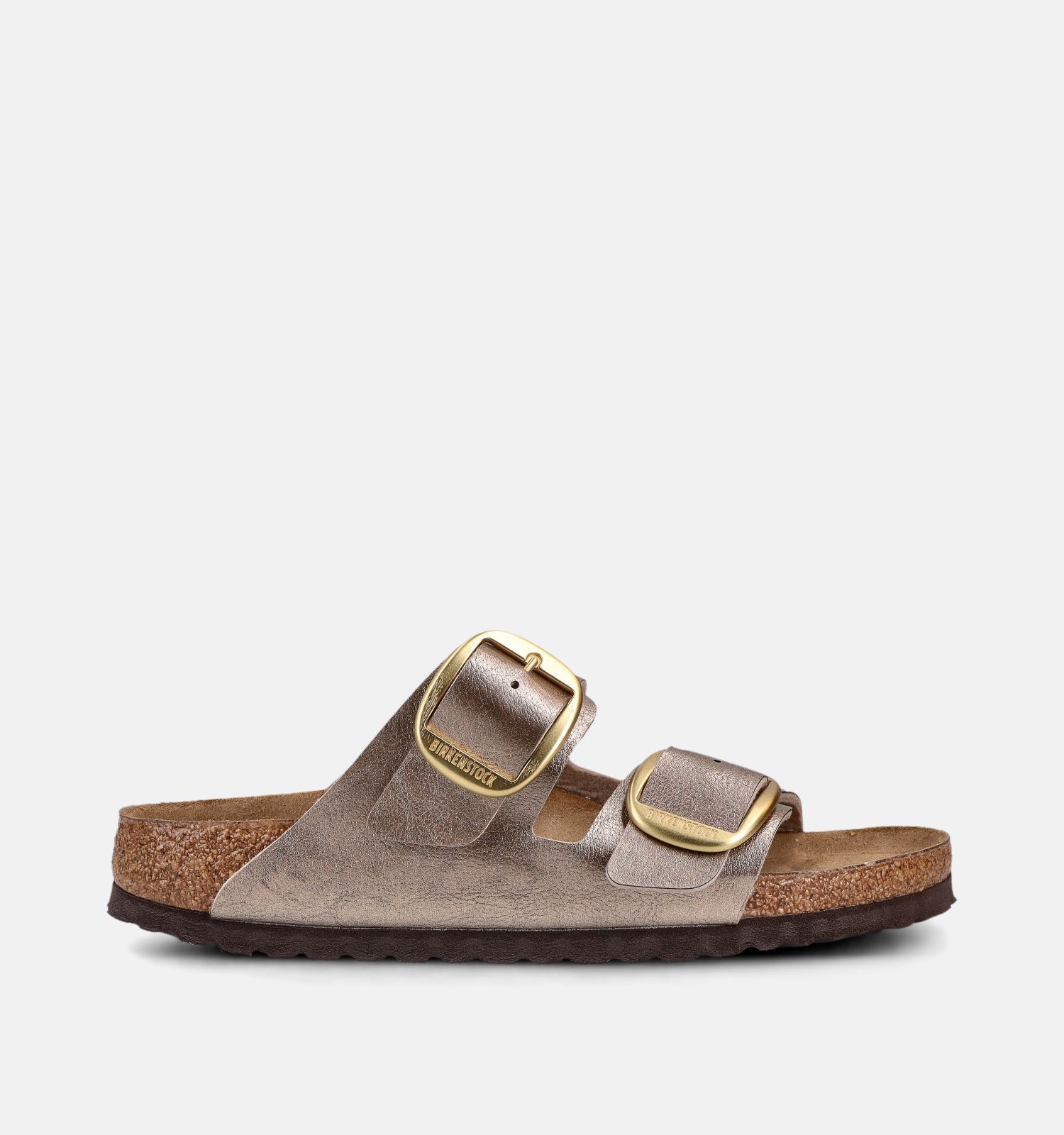 Birkenstock Arizona Big Buckle Graceful Taupe Bronzen Slippers