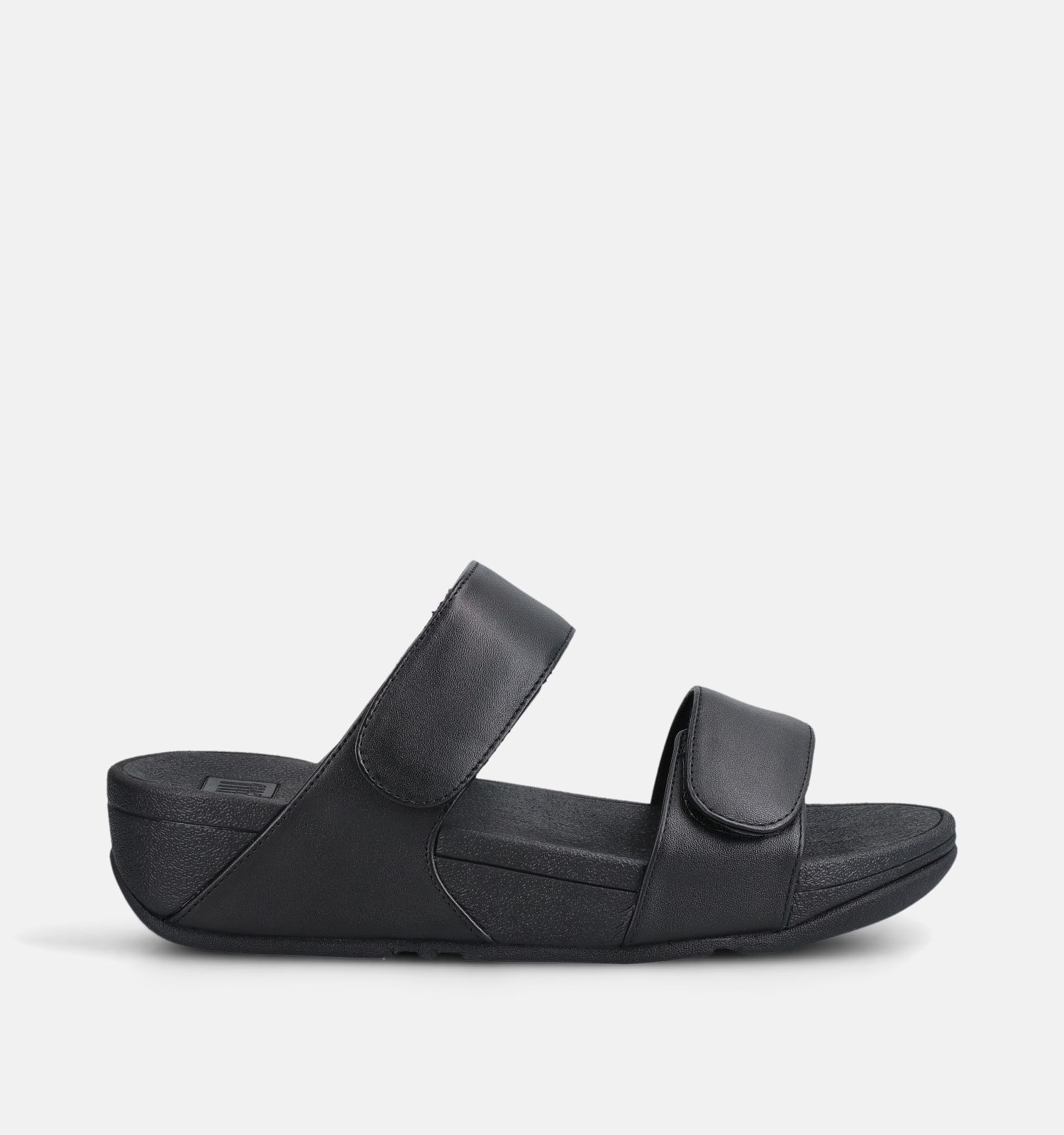 FitFlop Lulu Leather Slides Zwarte Slippers