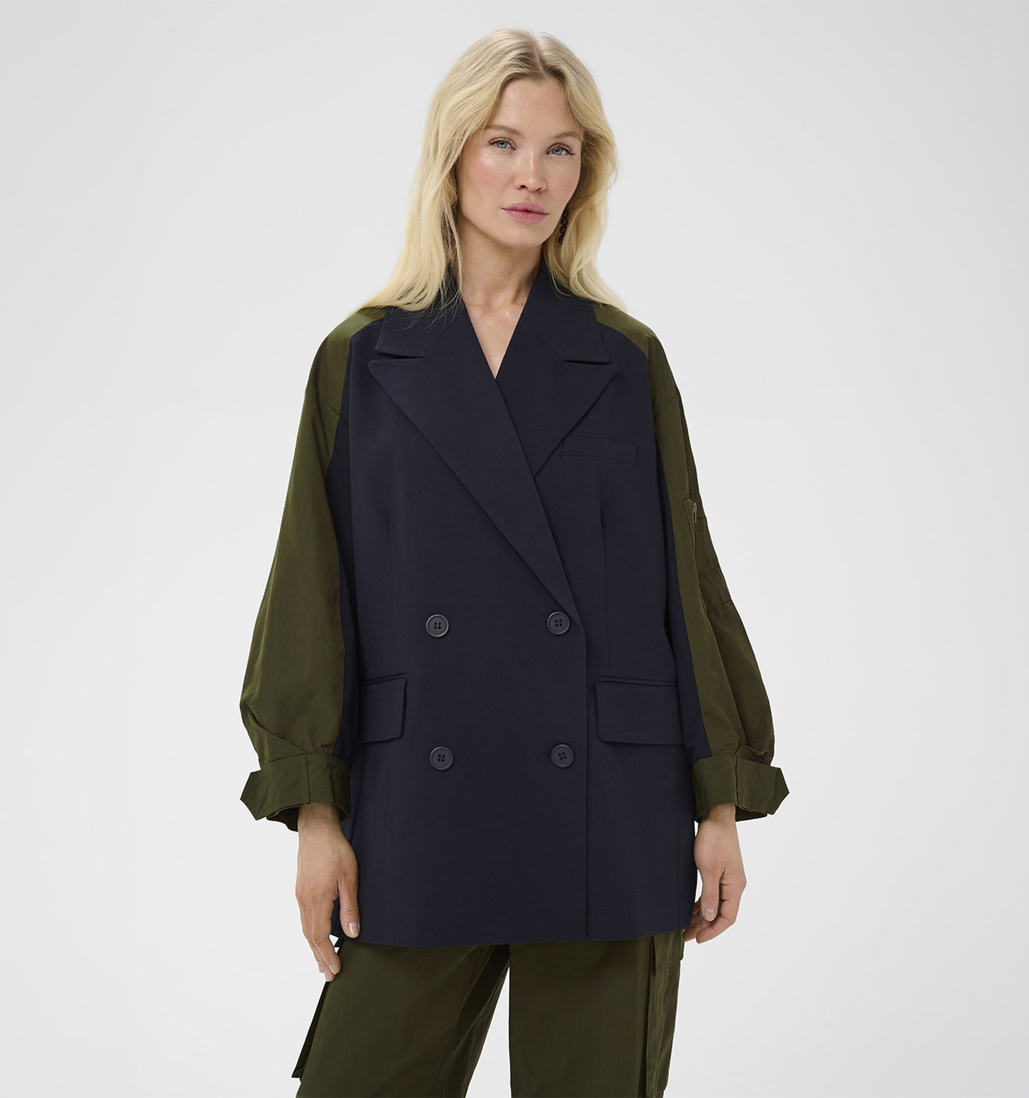 Culture Blondie Blazer en Bleu foncé/Vert