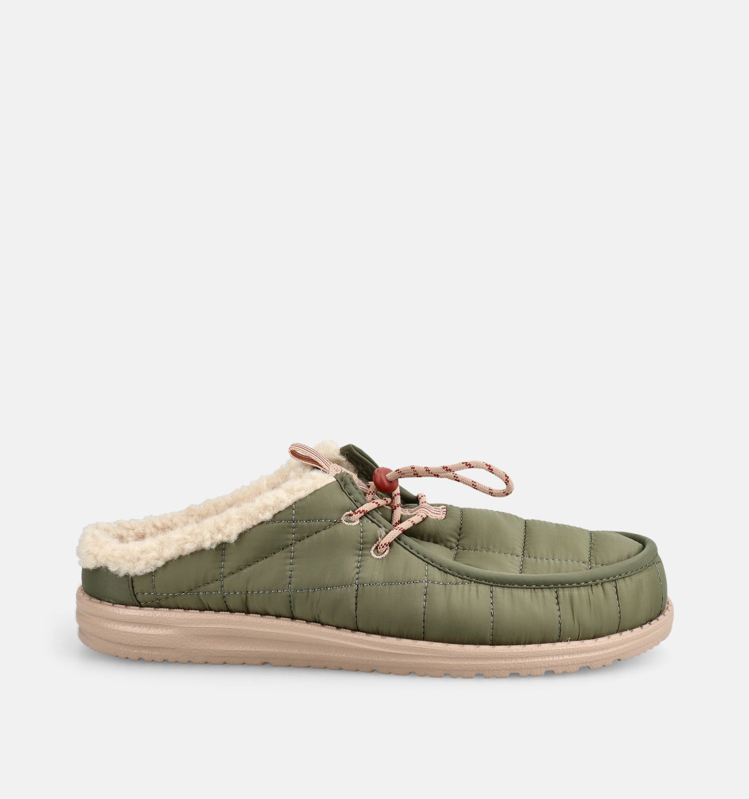 HEYDUDE Wally Slip Camp Pantoufles ouvertes en Vert kaki