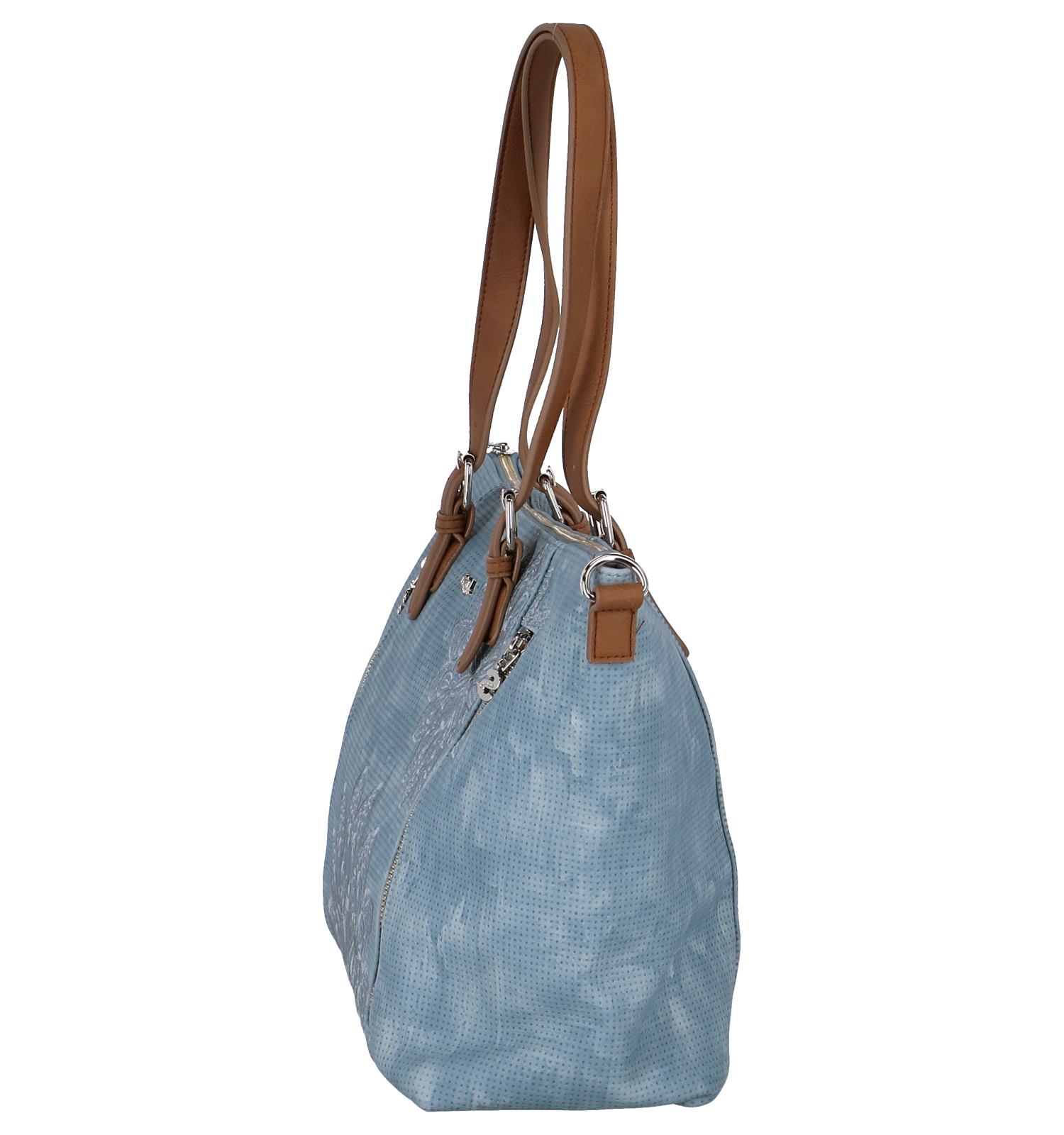 Shopper Verzend Tas En be DesigualTorfs Gratis Blauwe Retour v0m8wNnO