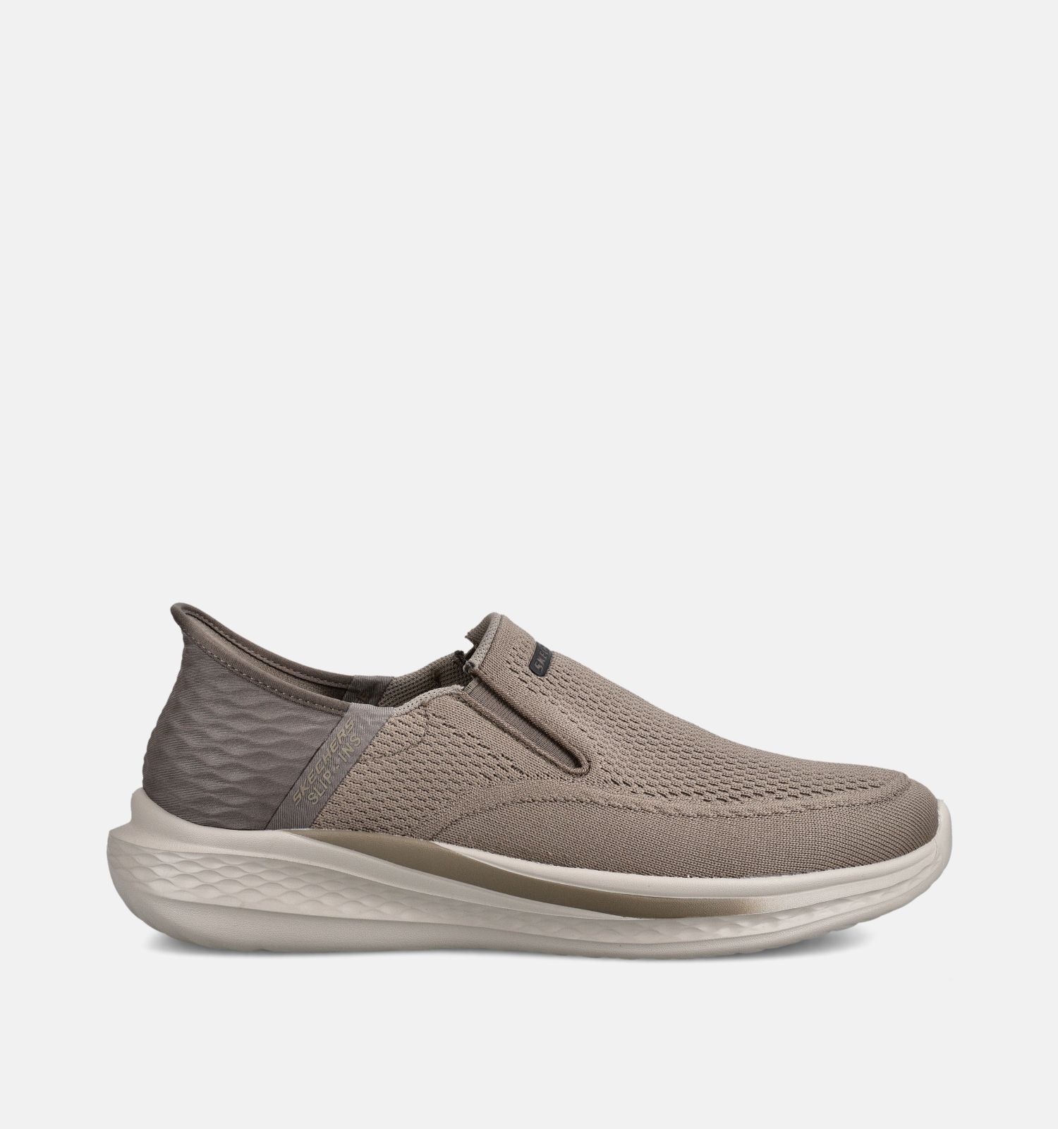 Skechers Slade Deacon Knitted Slip-ons en Taupe