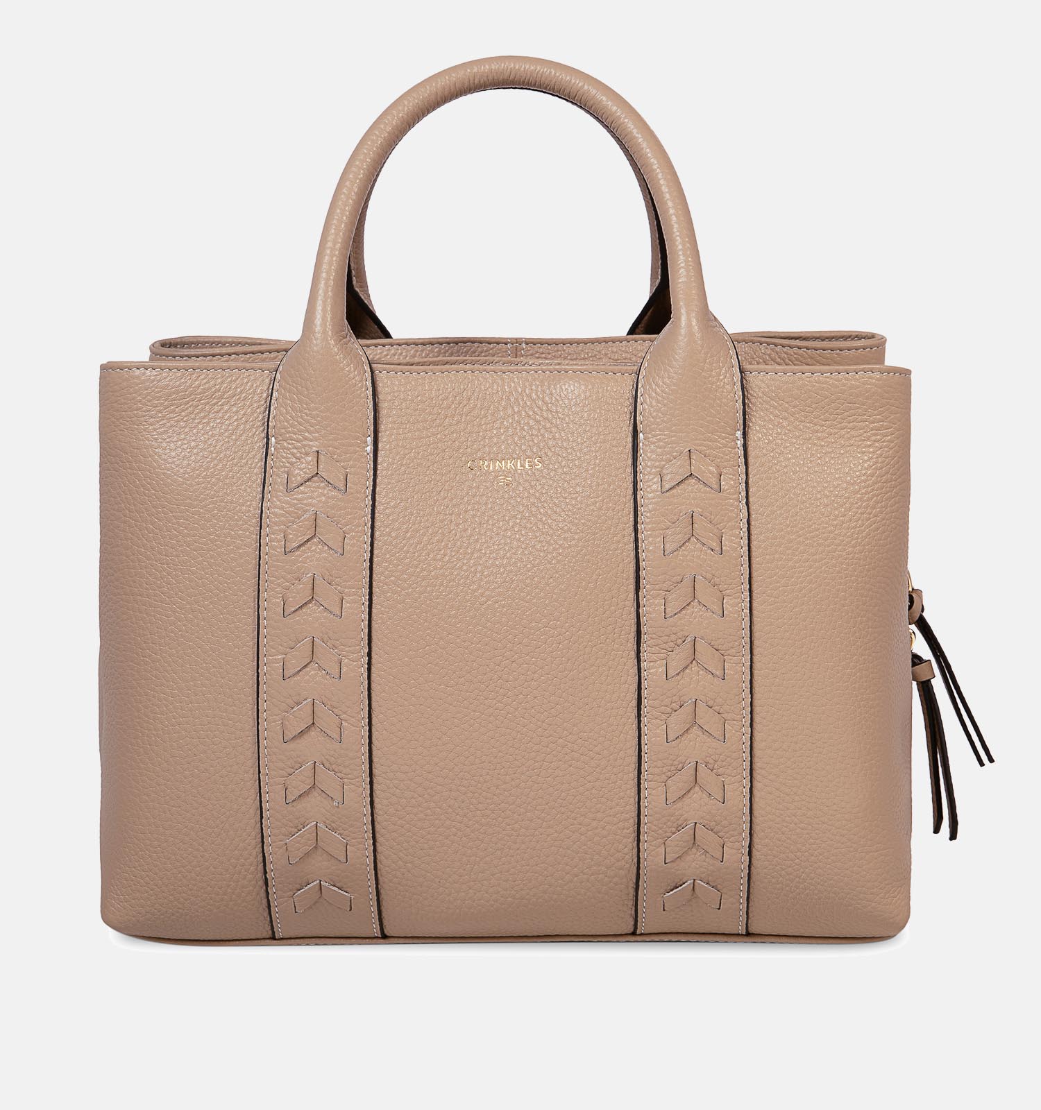 Crinkles Sac à main en Beige