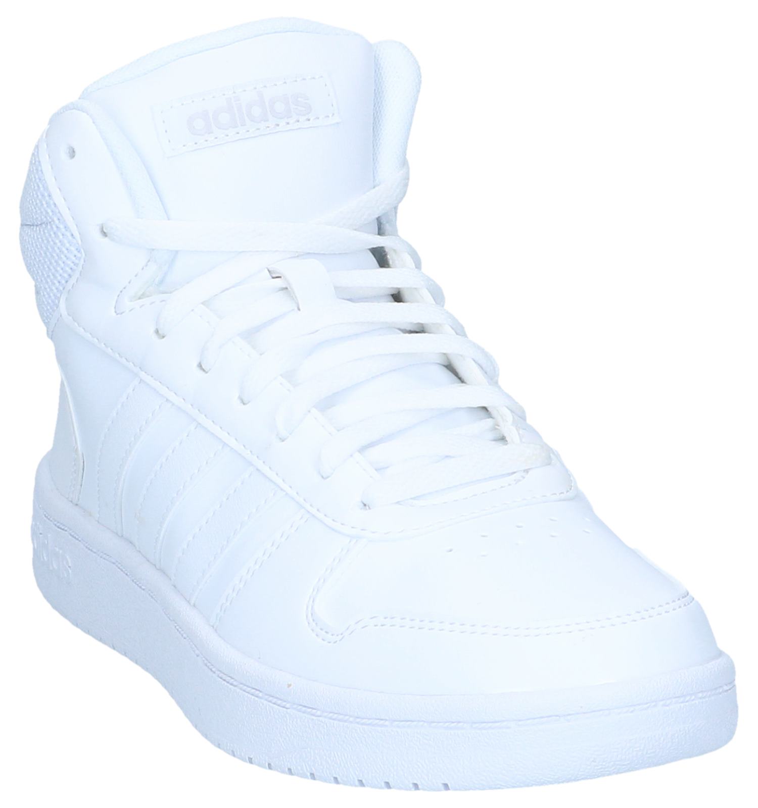 witte hoge adidas sneakers