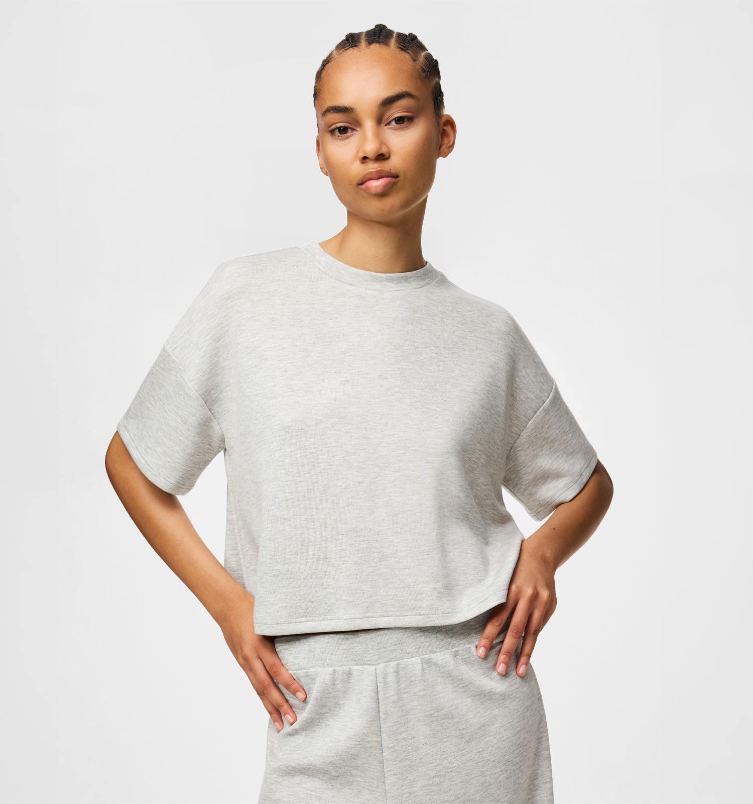 Pieces Polly Grijze Sweater