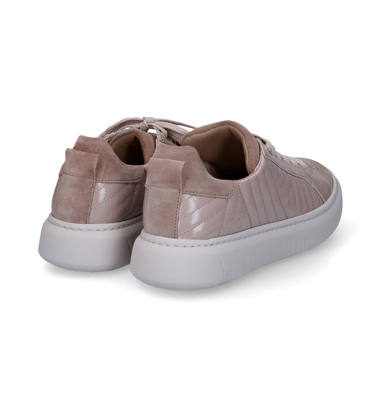 Gabor Leren sneakers wit/beige goedkoop kopen