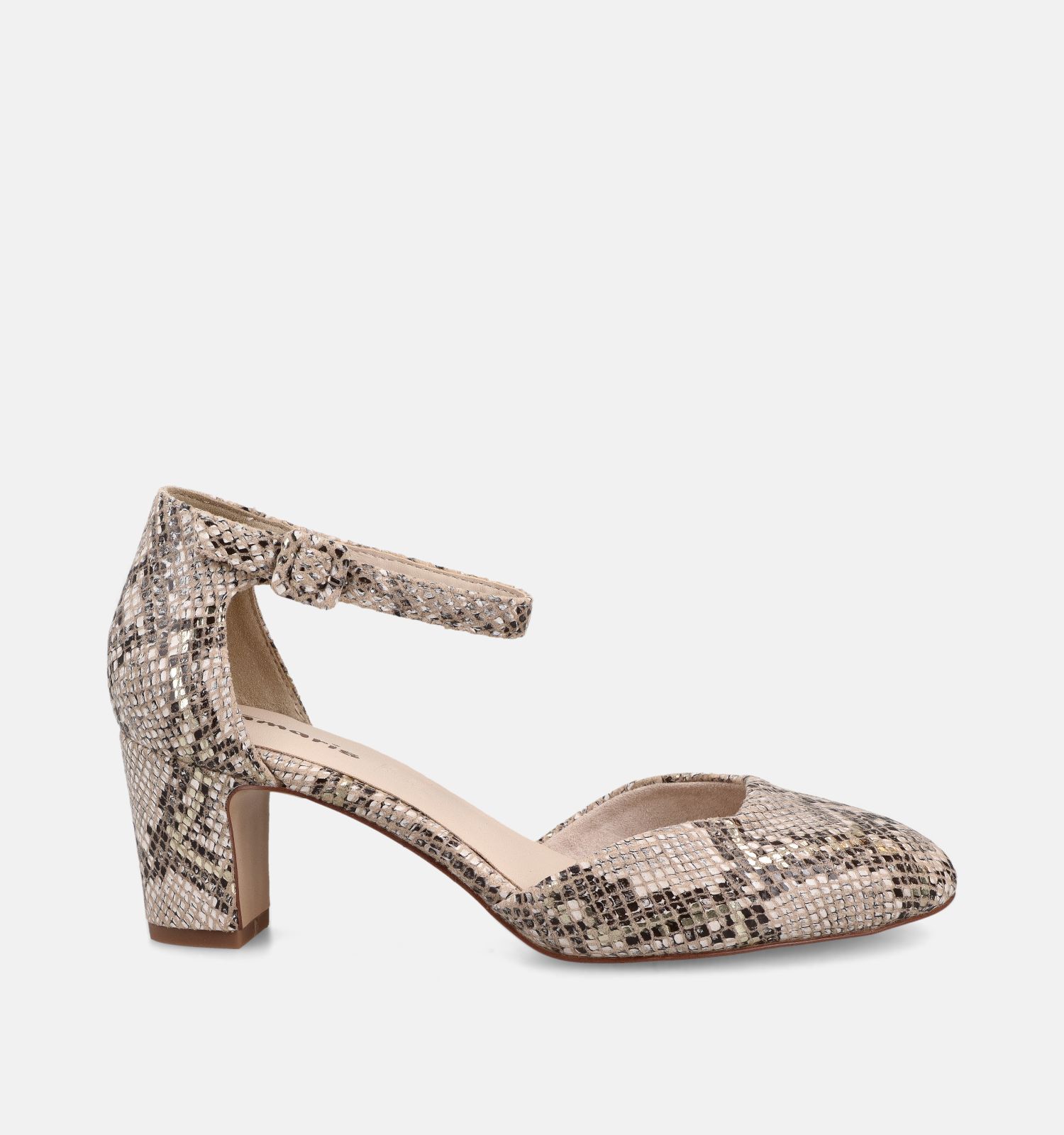 Tamaris Beige Pumps met bandje