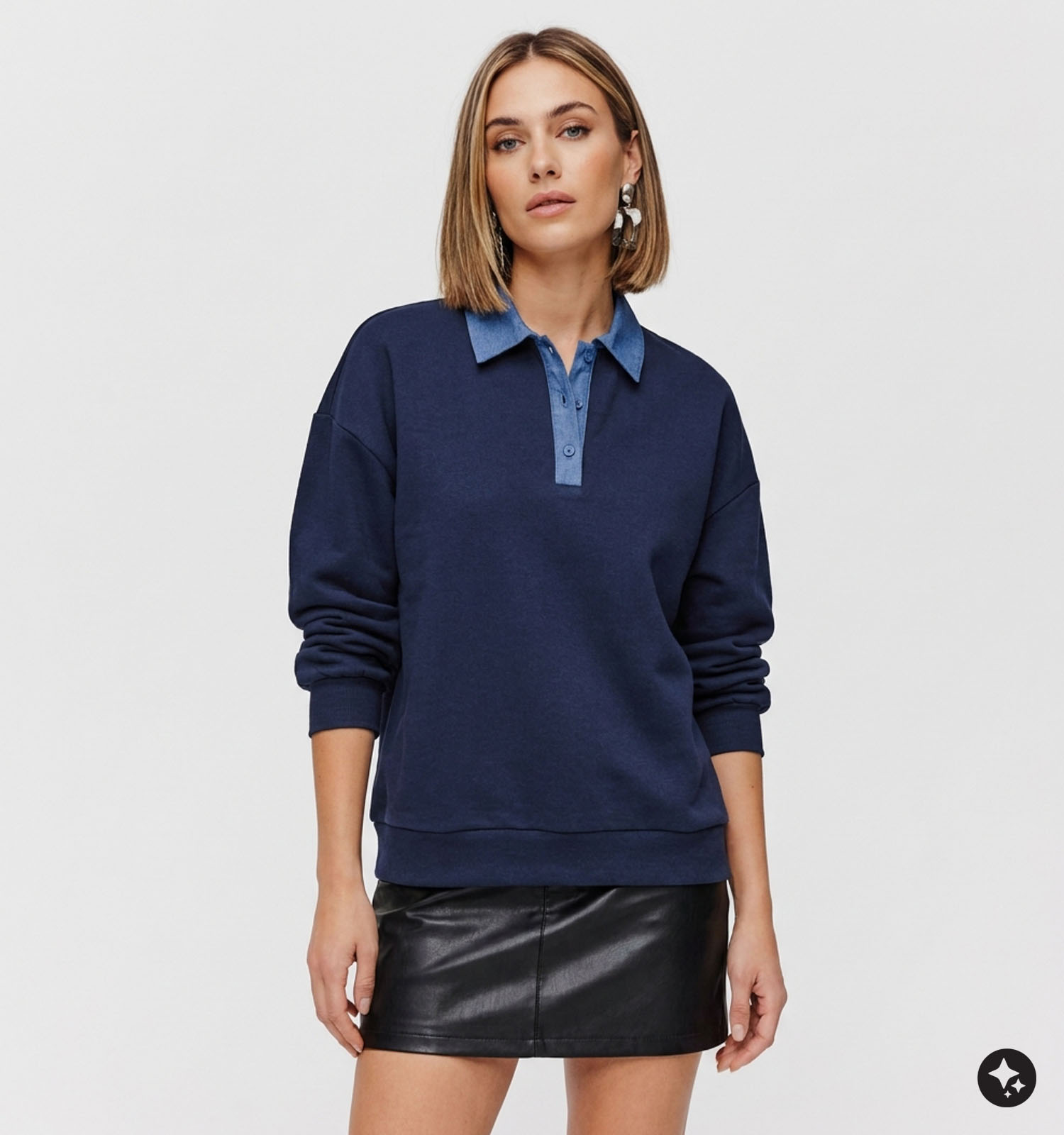 Vila Sif Donkerblauwe Sweater