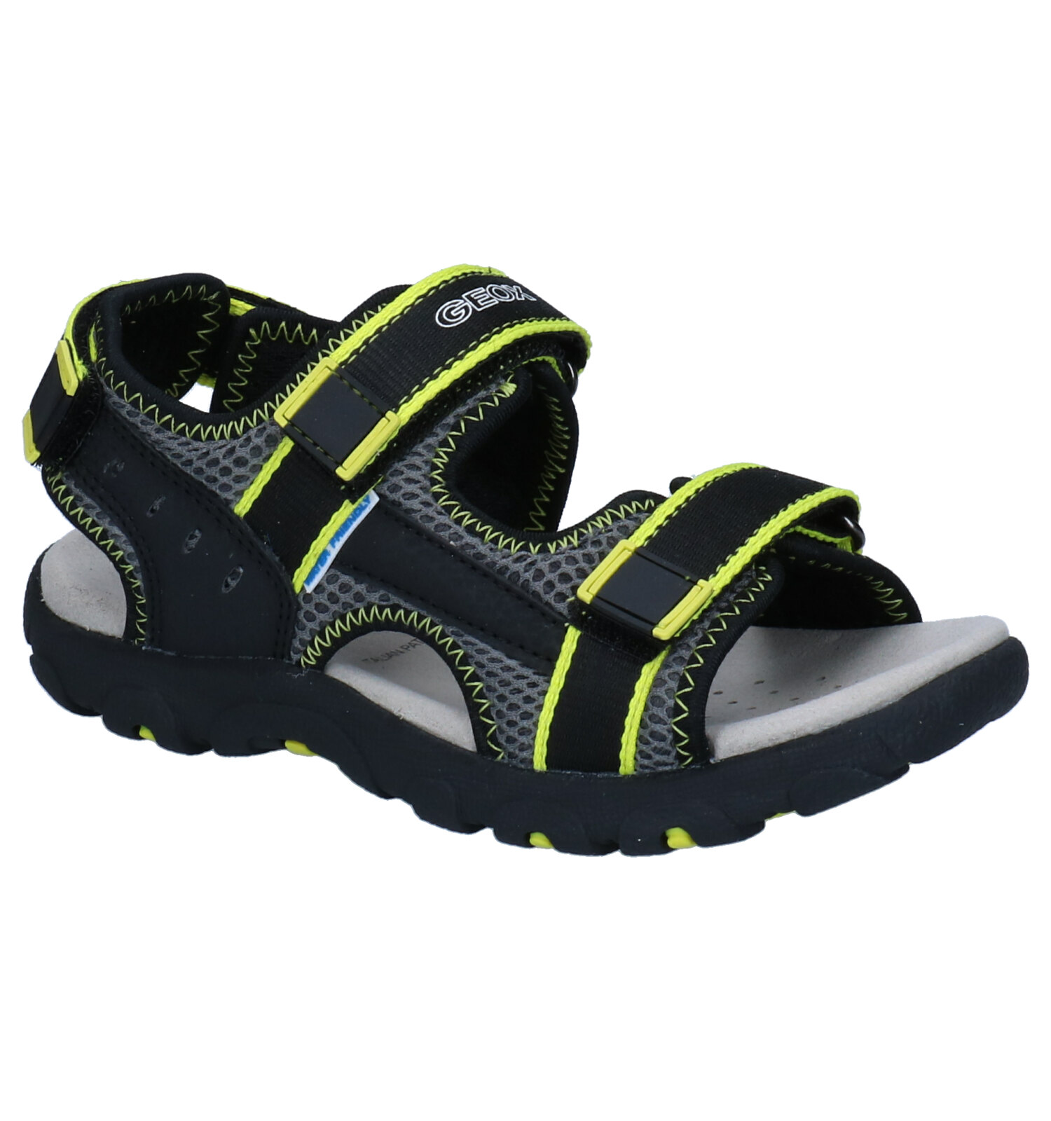 Geox Strada Zwarte Sandalen Jongens Sandalen