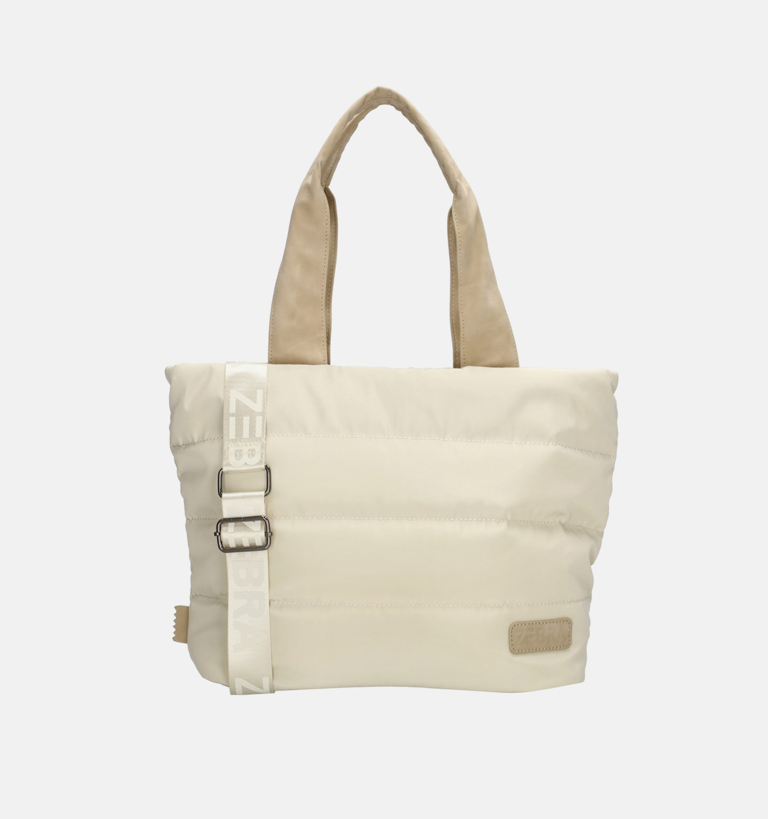 ZEBRA Elske Lichtbeige Shoppertas met Riem