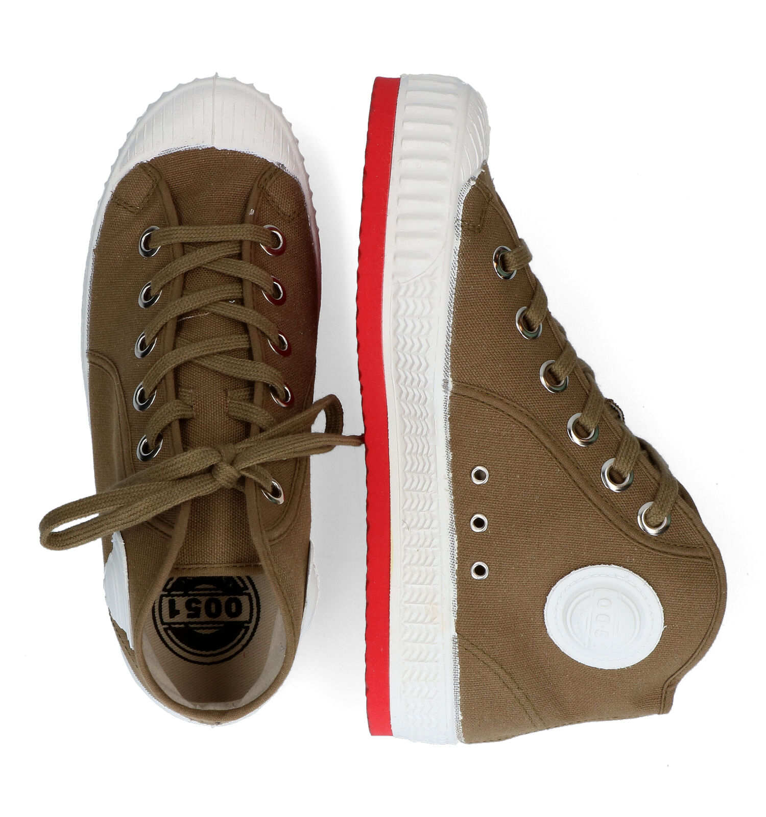 0051 Barvy Kaki Sneakers Dames Sneakers Online op TORFS.BE