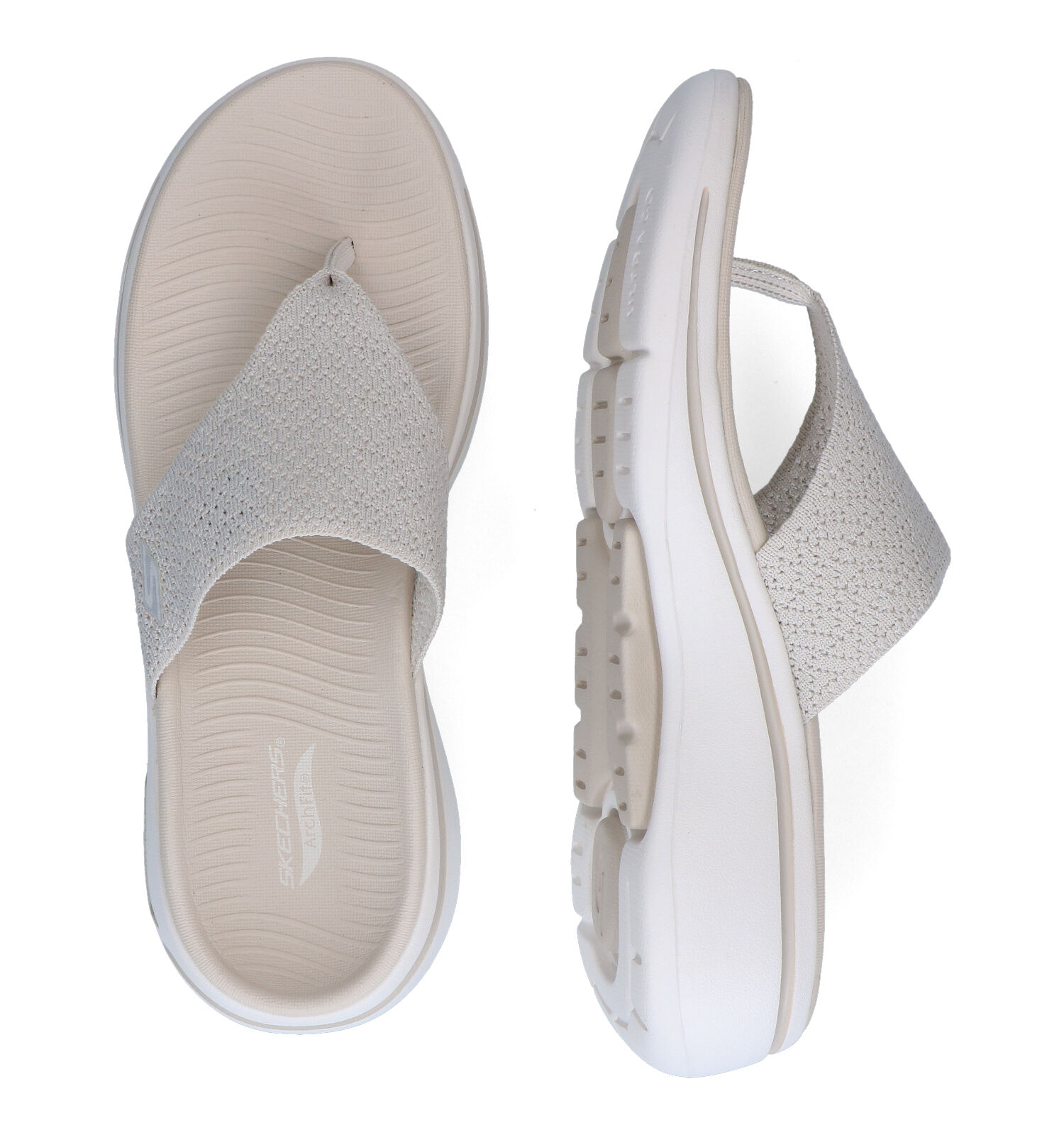 Skechers Go Walk Fit Weekender Beige | Slippers