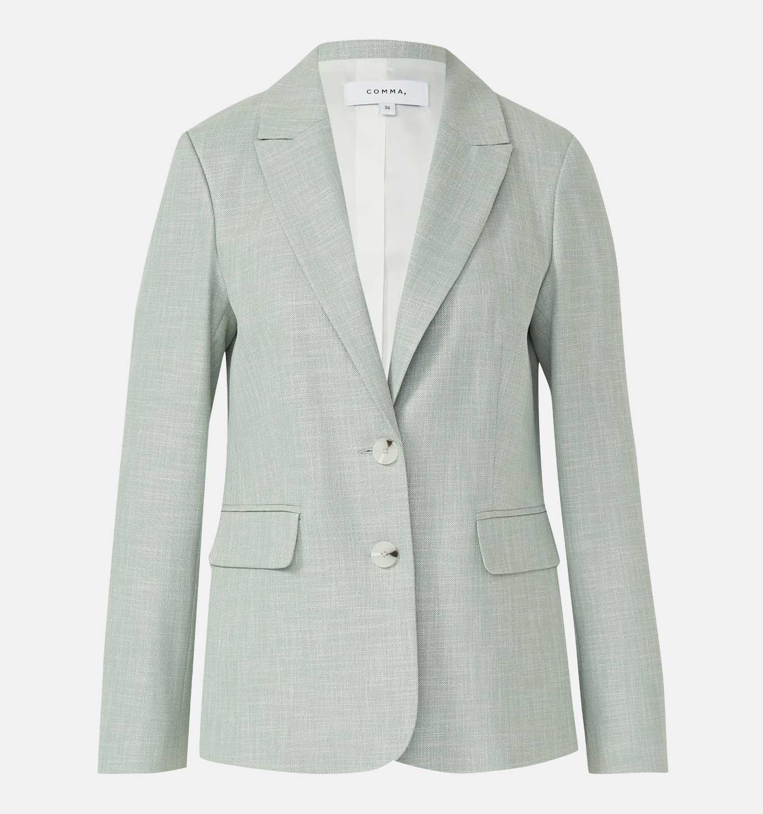 comma Lichtgrijze Blazer