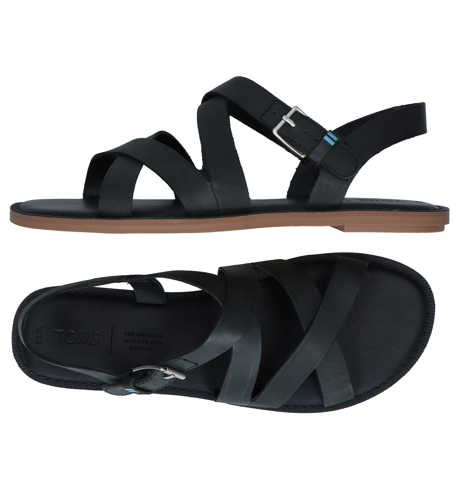 Zes Billy Goat Narabar Toms Sicily Zwarte Sandalen | Dames Sandalen