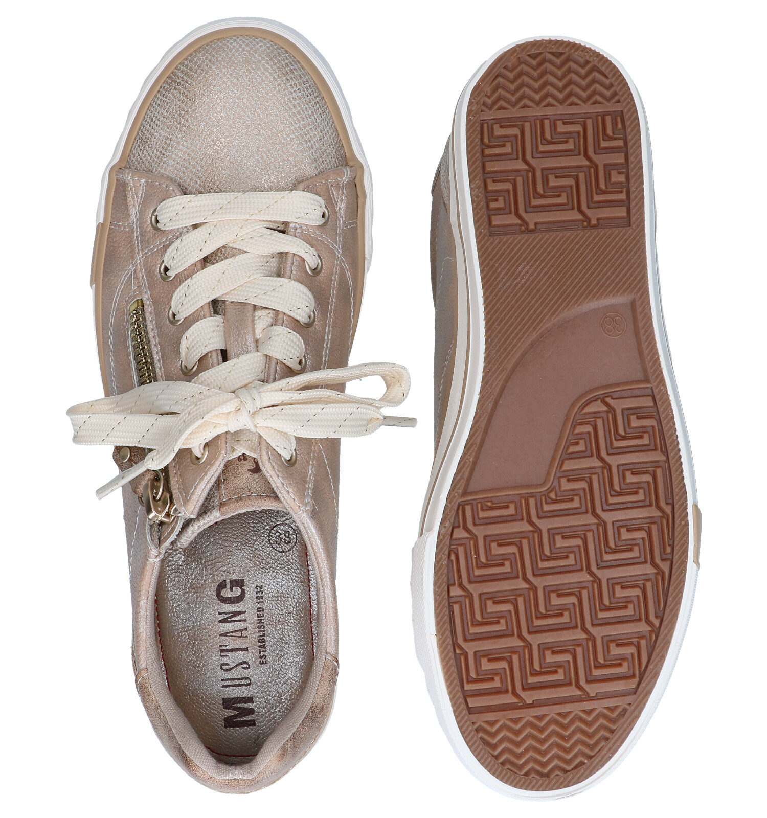 Mustang Gouden Lage Schoenen | TORFS.BE | Gratis verzend en retour