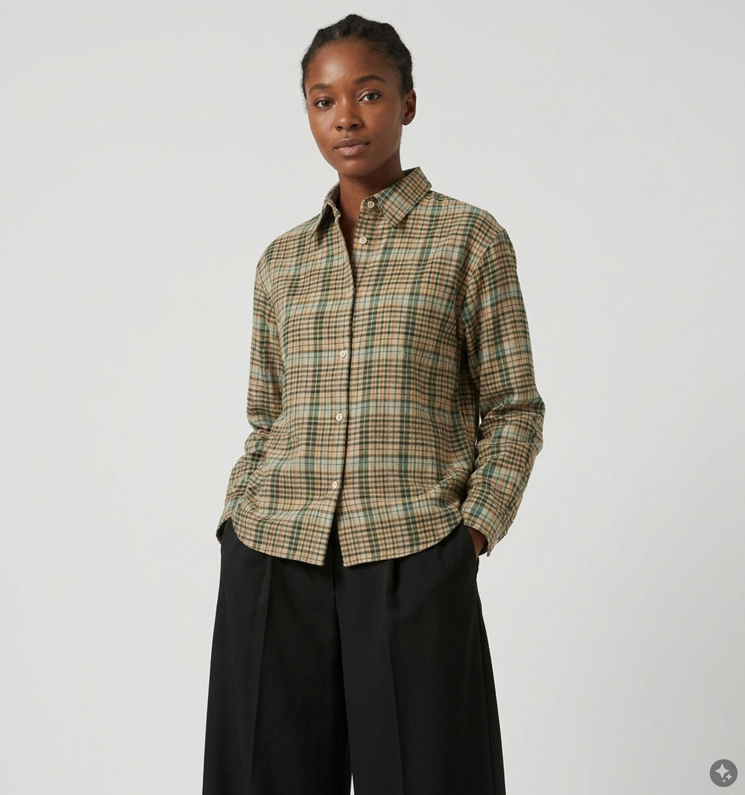 Minuit Douze Boyish Chemise en Vert