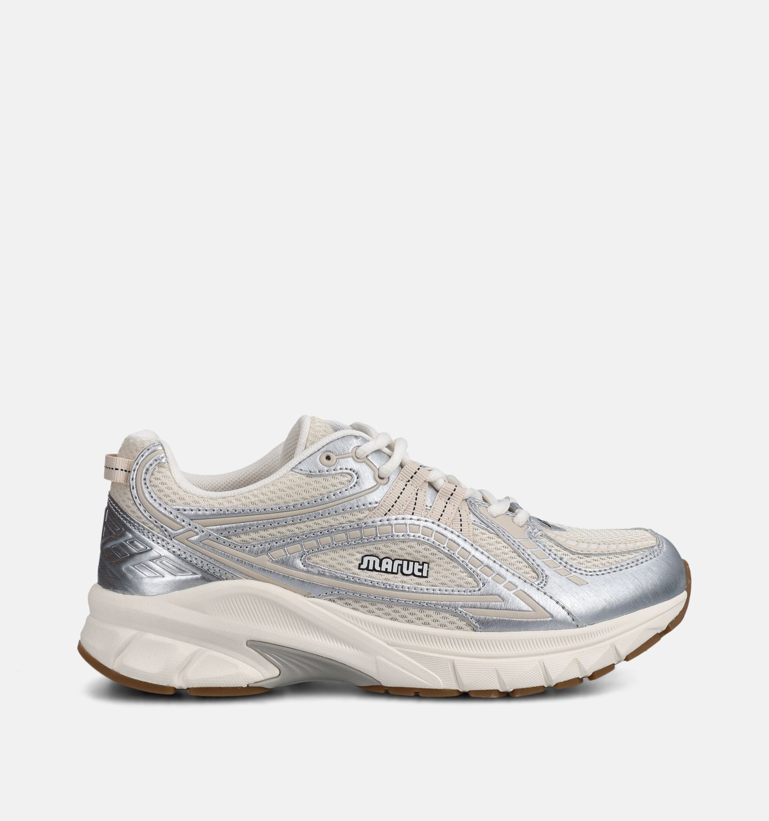 Maruti Nola Beige/Zilveren Sneakers