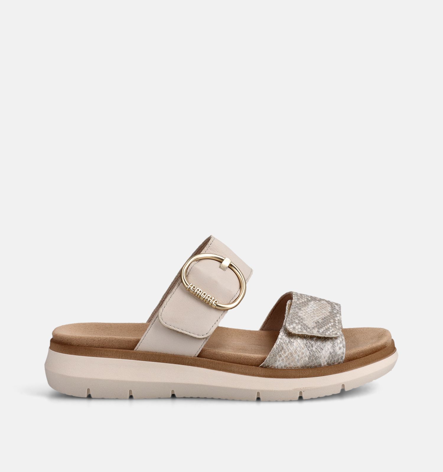 Remonte Ecru Slippers voor Steunzolen