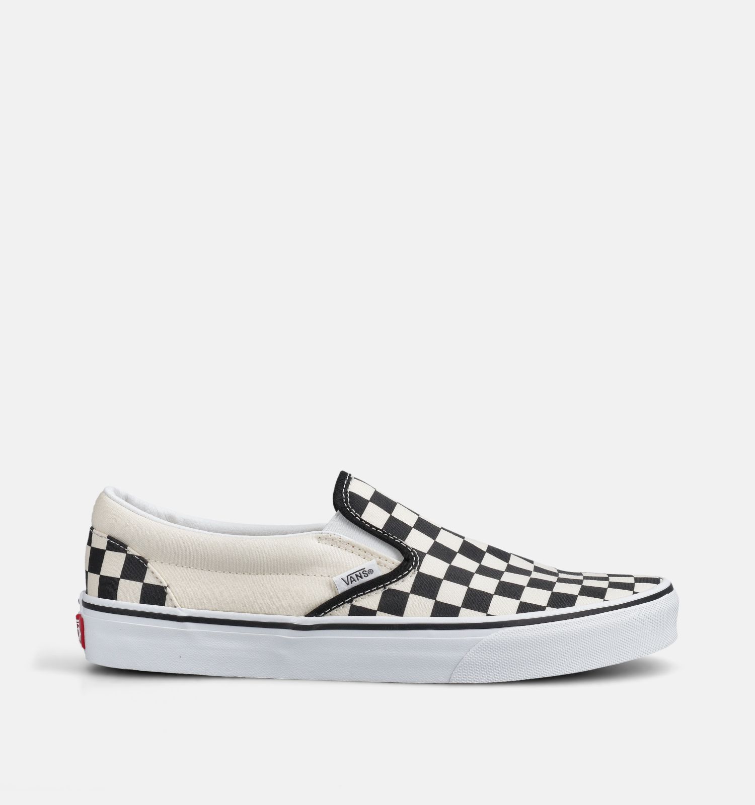Vans Classic Checkerboard Slip-ons en Noir/Blanc