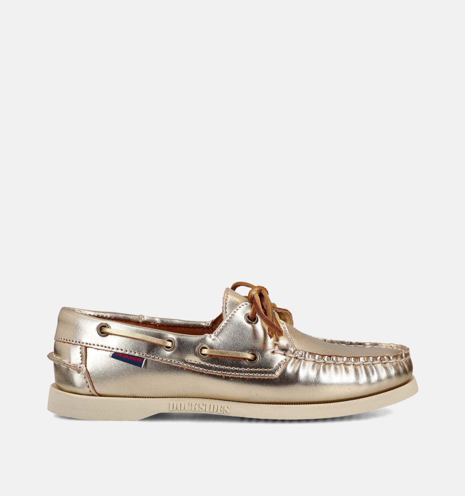 Sebago Portland Metallic Gouden Bootschoenen