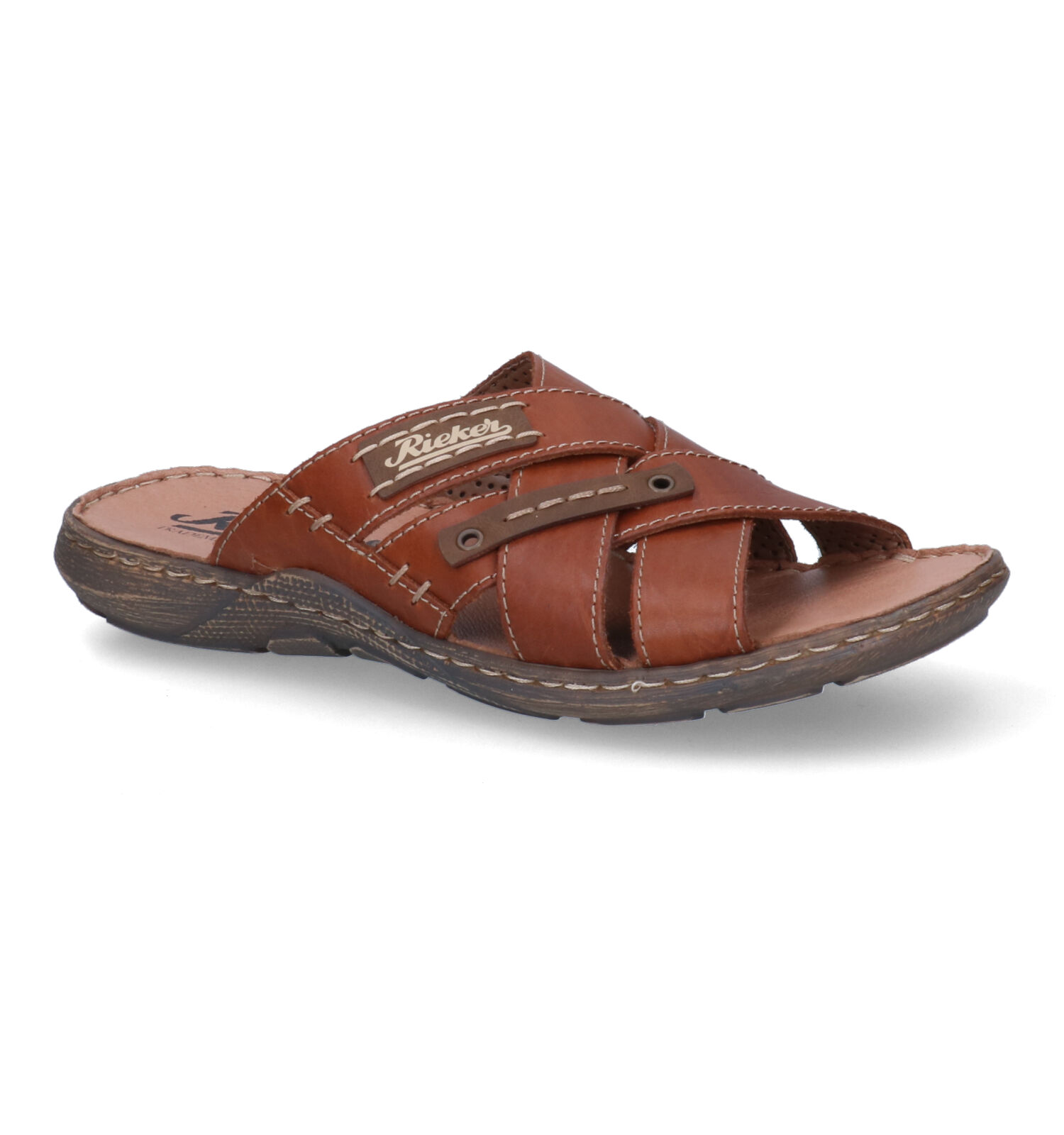 Rieker Cognac Slippers | TORFS.BE | Gratis verzend en retour