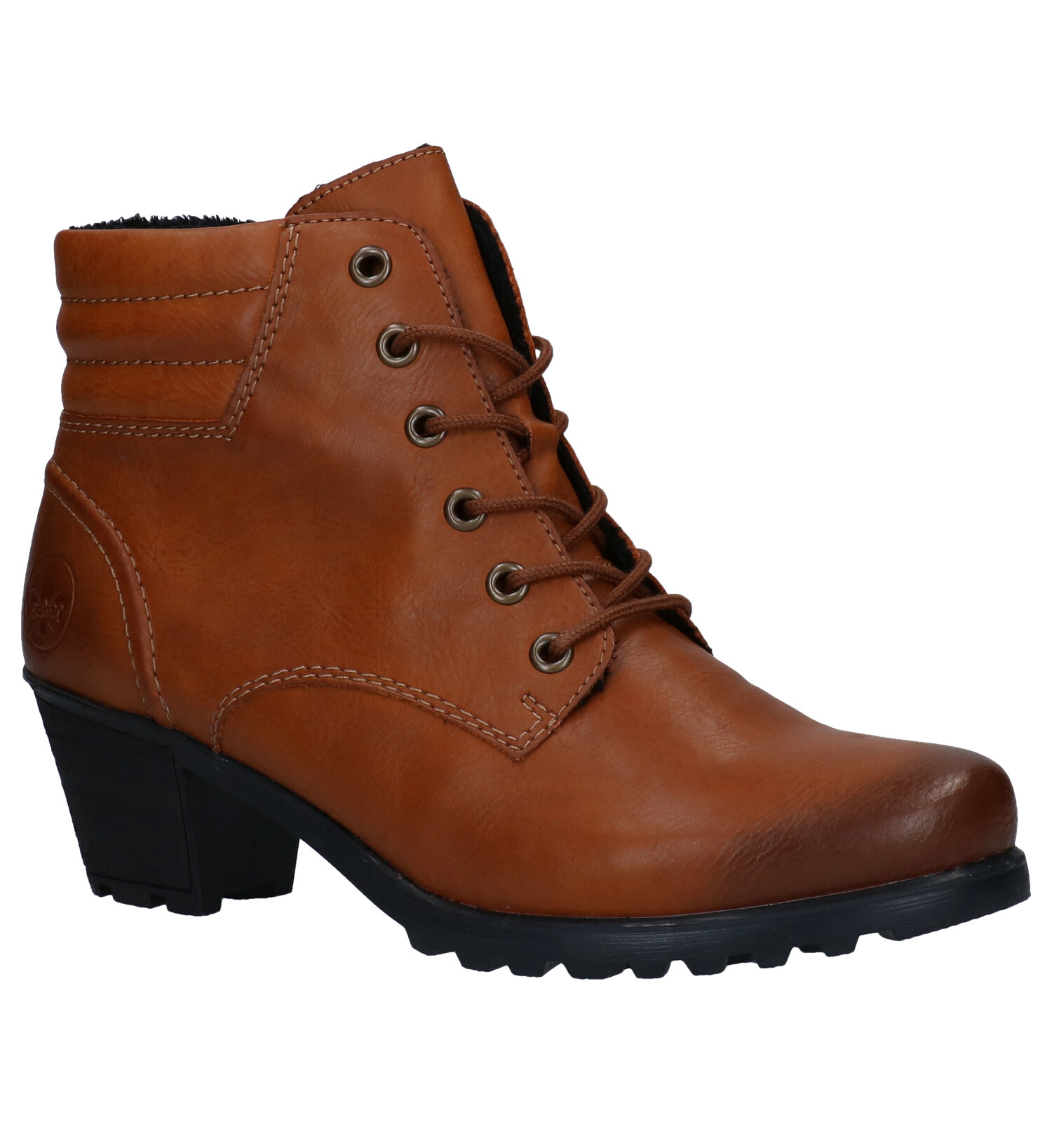 Rieker Enkellaars Dames Bruin/Cognac - Schoenen.nl