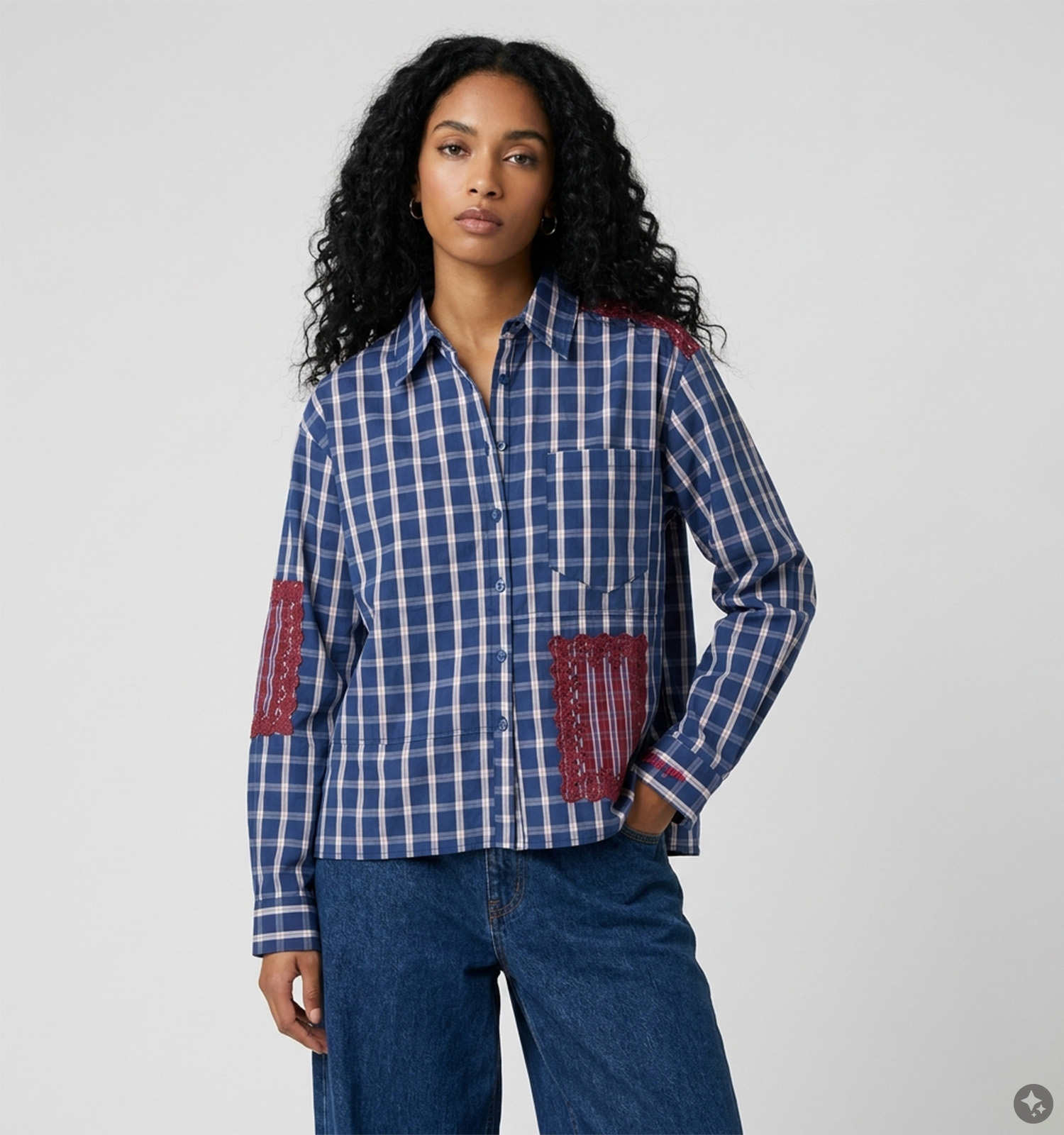 Adoré Arlo Blouse en Bleu