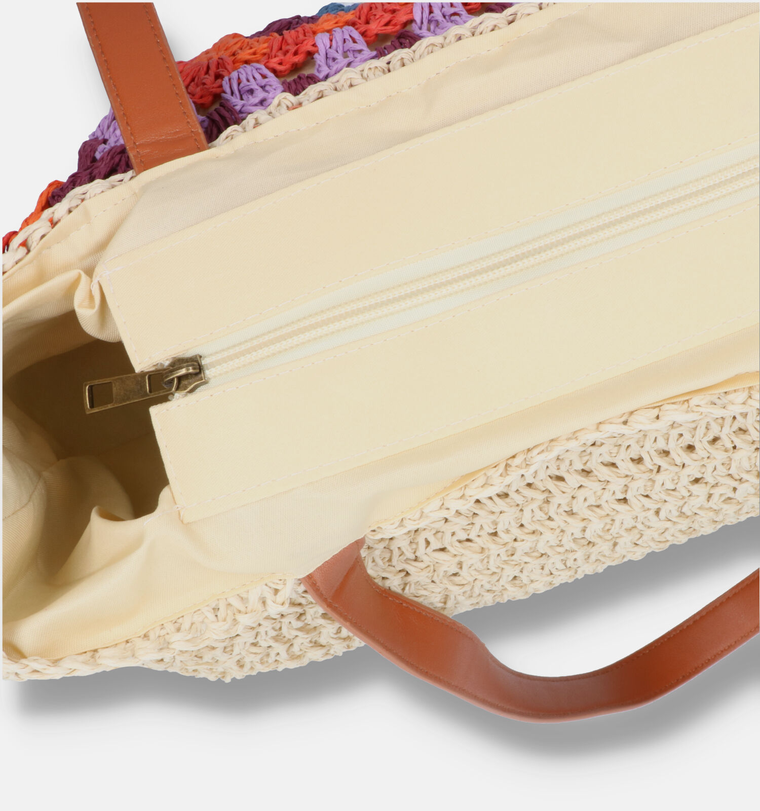 Bestini Rode Shopper tas met rits Dames Shoppers Online op