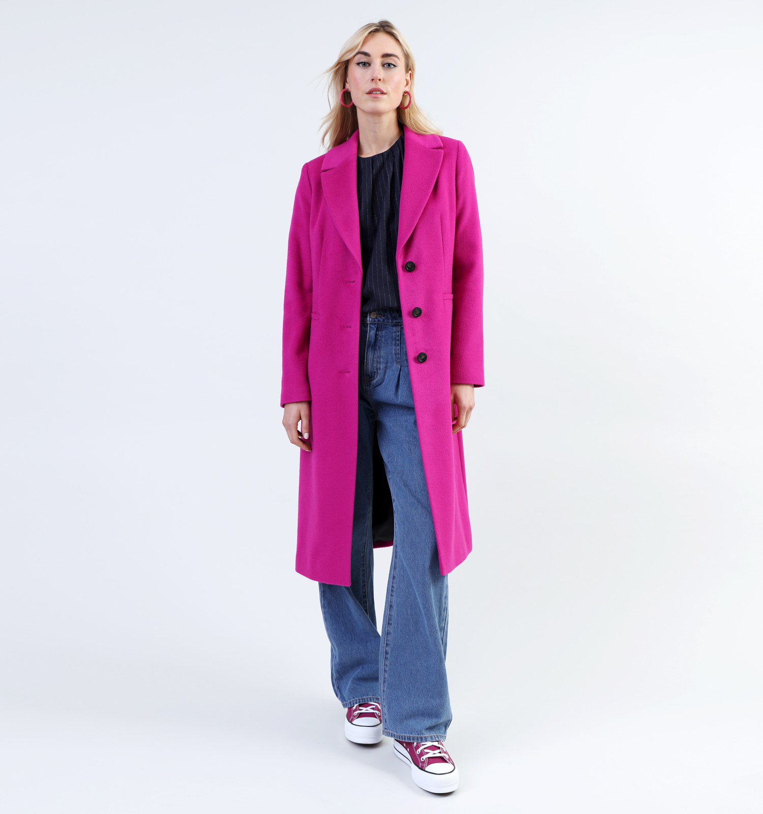 comma Manteau long en Fuchsia Femmes Manteaux en ligne sur