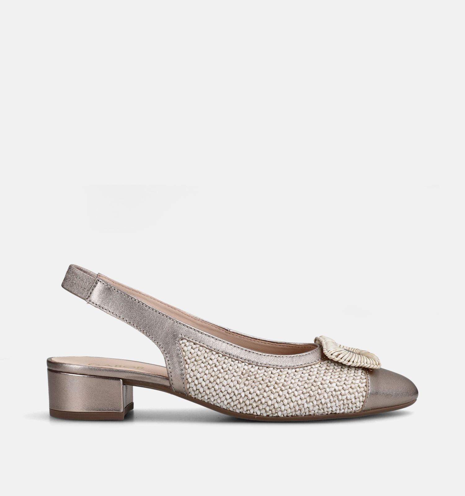 Gabor Escarpins slingback en Or
