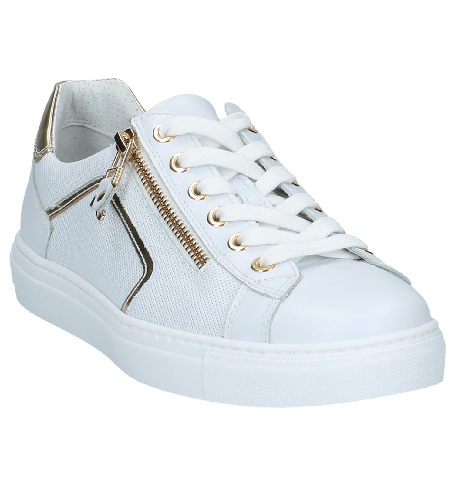 Veterschoenen Witte be Met Nerogiardini Gratis Goud Torfs 4rqr51PwT