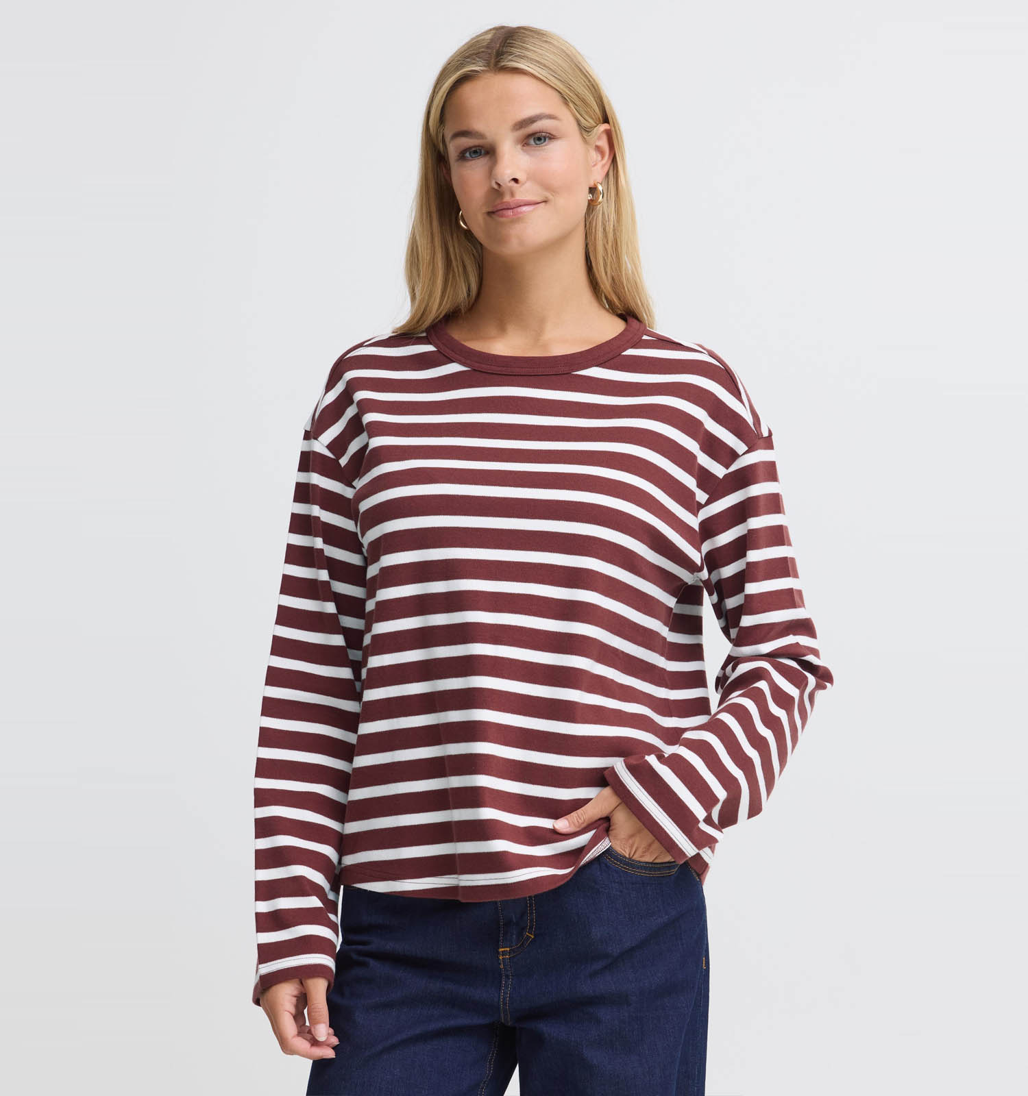 Fransa Bree Bordeaux T-shirt