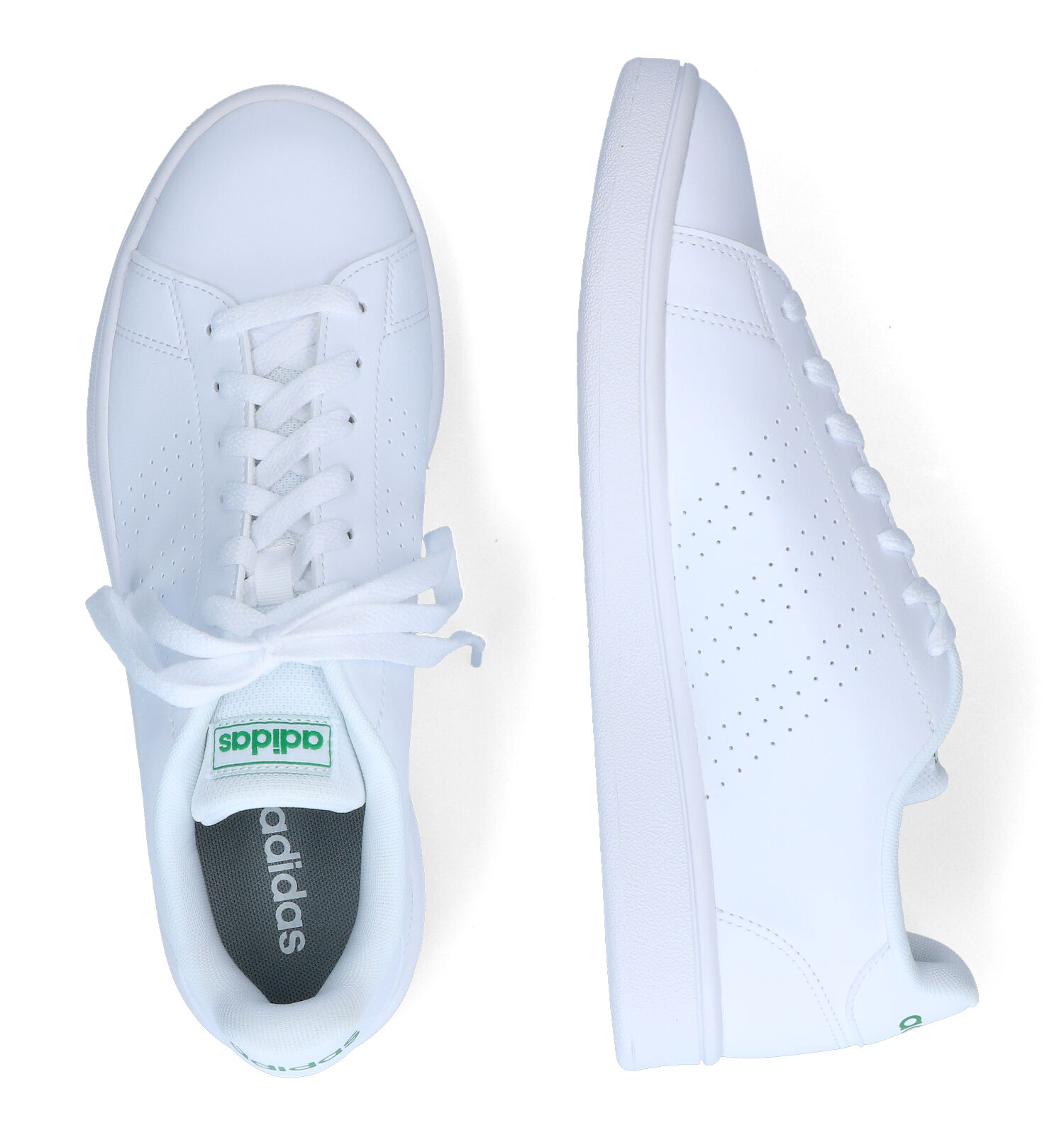 Vuilnisbak achterstalligheid aanraken adidas Advantage Base Witte Sneakers | Heren Sneakers