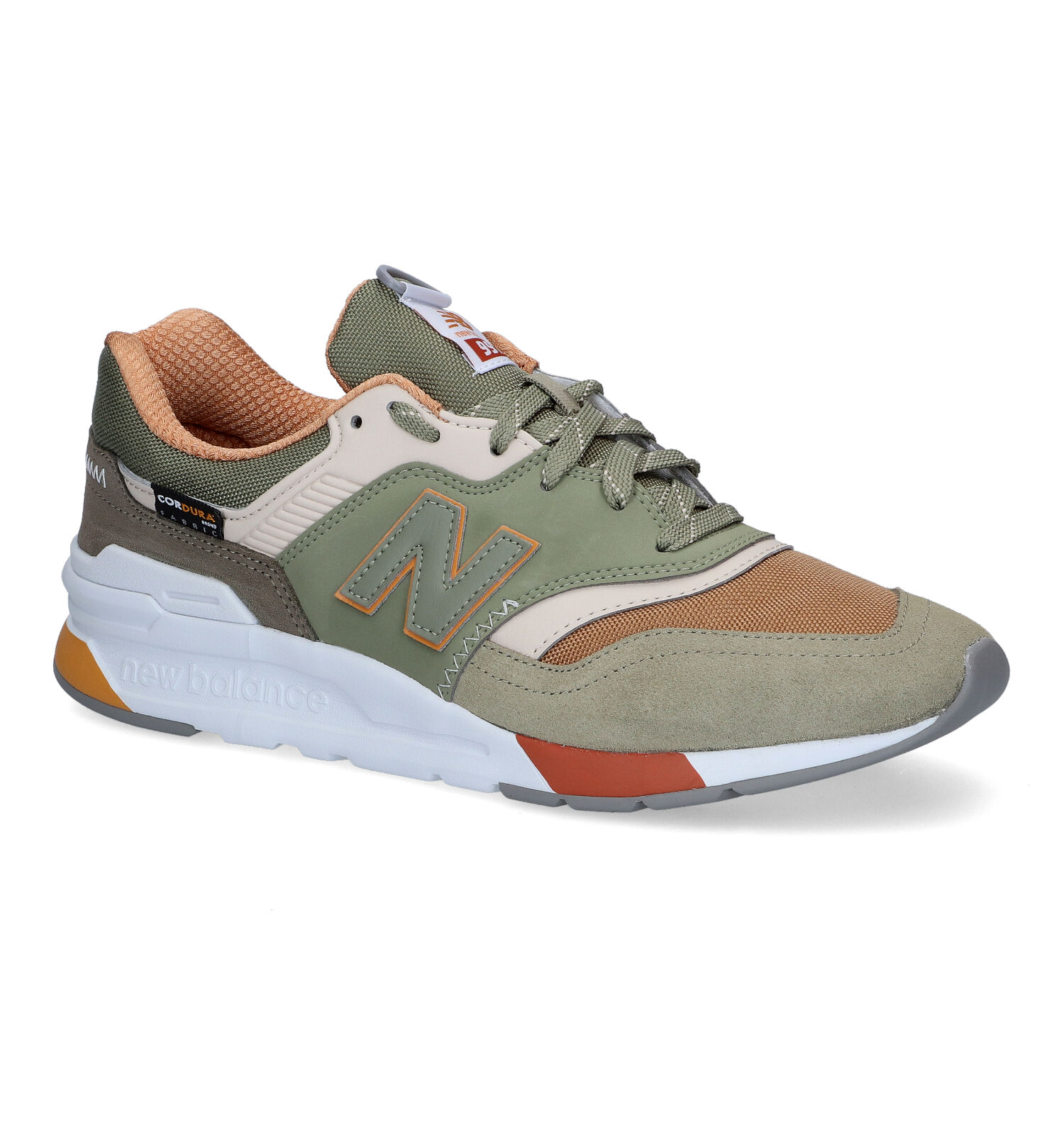 kans klei Macadam New Balance CM997 Kaki Sneakers | Heren Sneakers