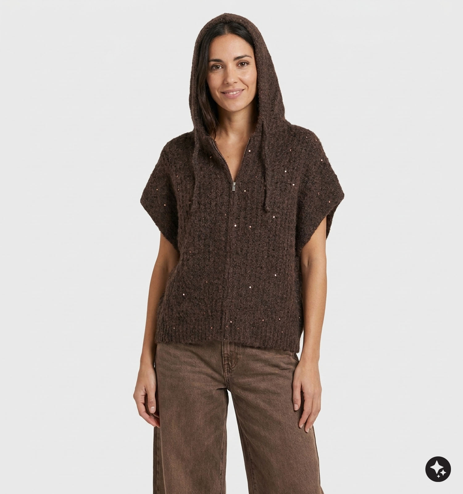 Deeluxe Original Aliama Donkerbruine Vest