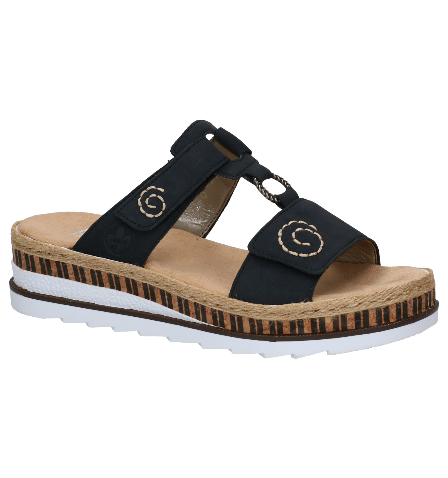 Rieker Blauwe Slippers | TORFS.BE | Gratis verzend en retour