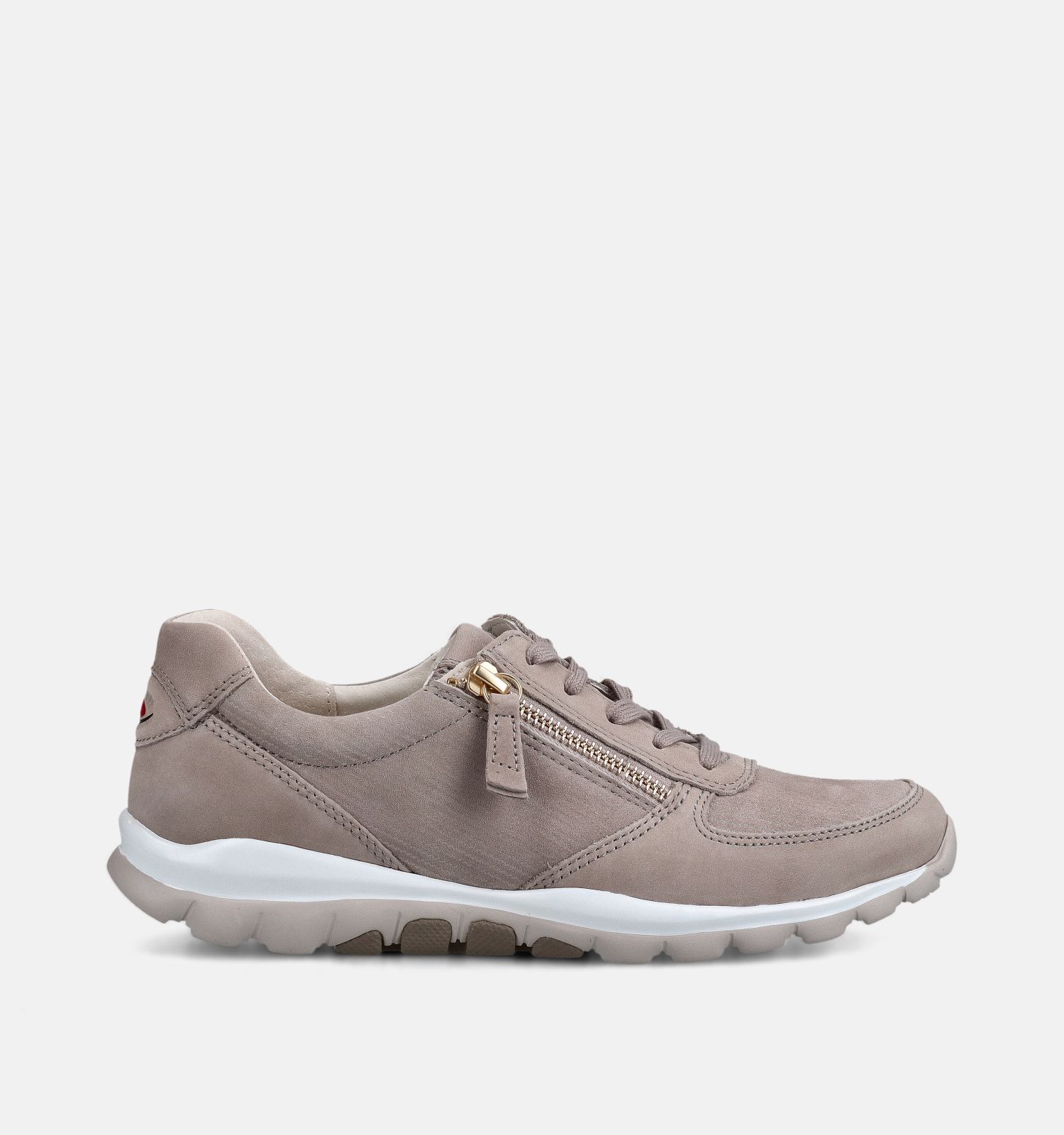 Gabor Rollingsoft Taupe Rits-Veterschoenen