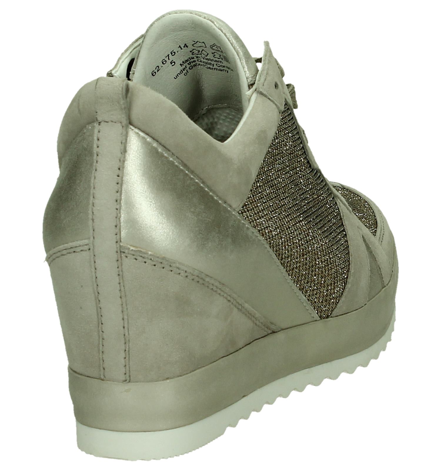 En Gabor Retour be Met Verzend Torfs Taupe Sneaker Sleehak Gratis qxPgw8tg
